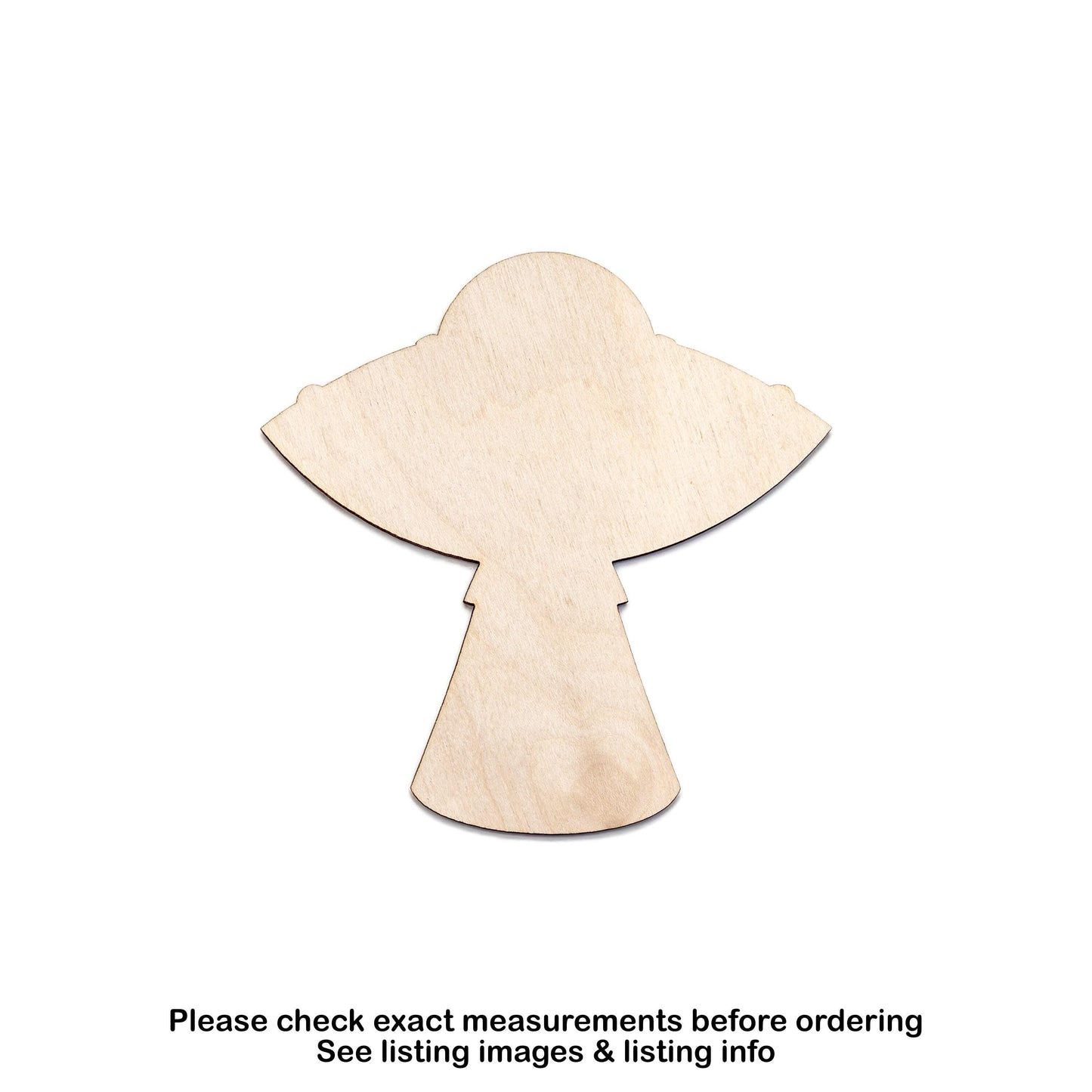 UFO Space Ship Blank Wood Cutout - Laser Cut Unfinished Craft Shape - Multiple Sizes