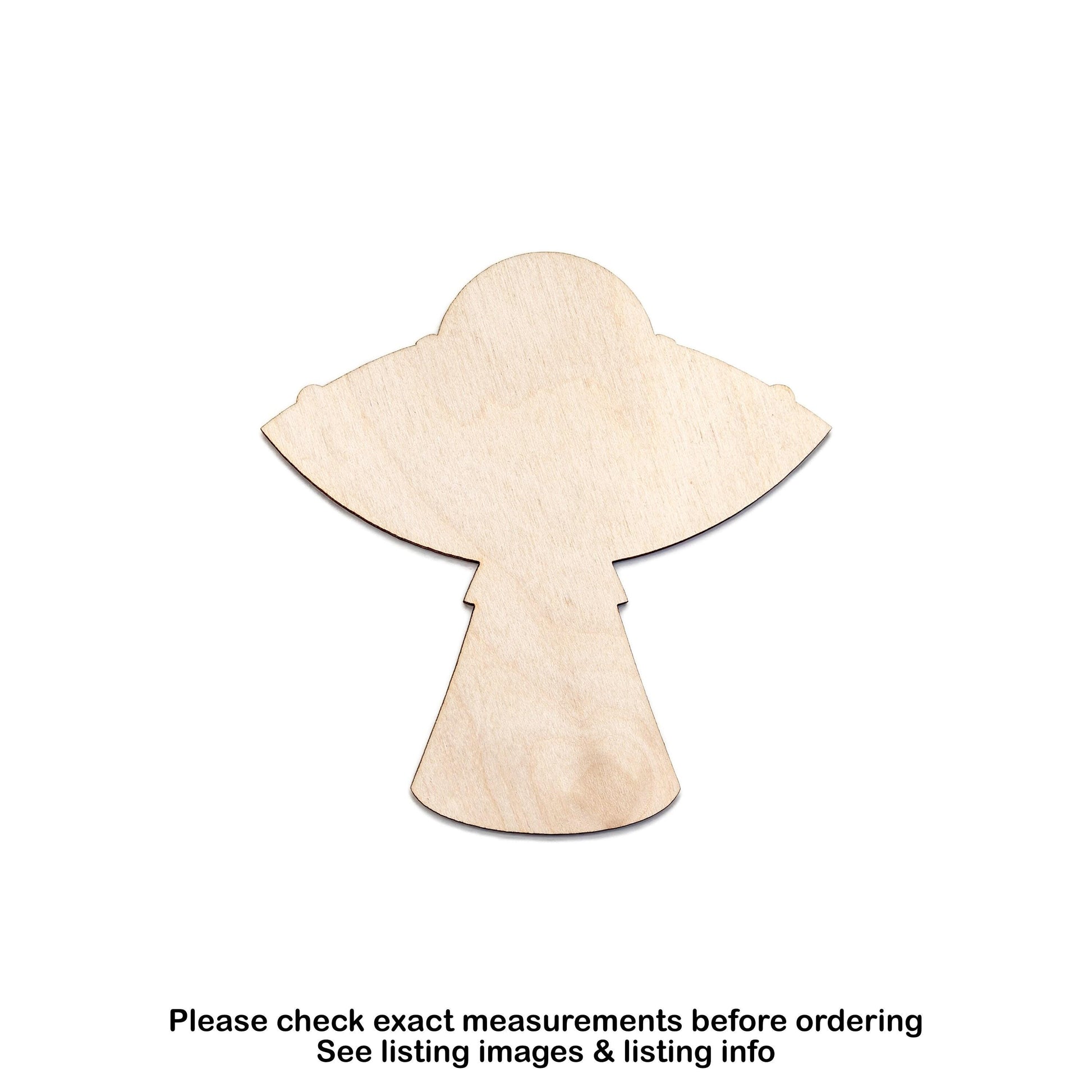 UFO Space Ship Blank Wood Cutout - Laser Cut Unfinished Craft Shape - Multiple Sizes