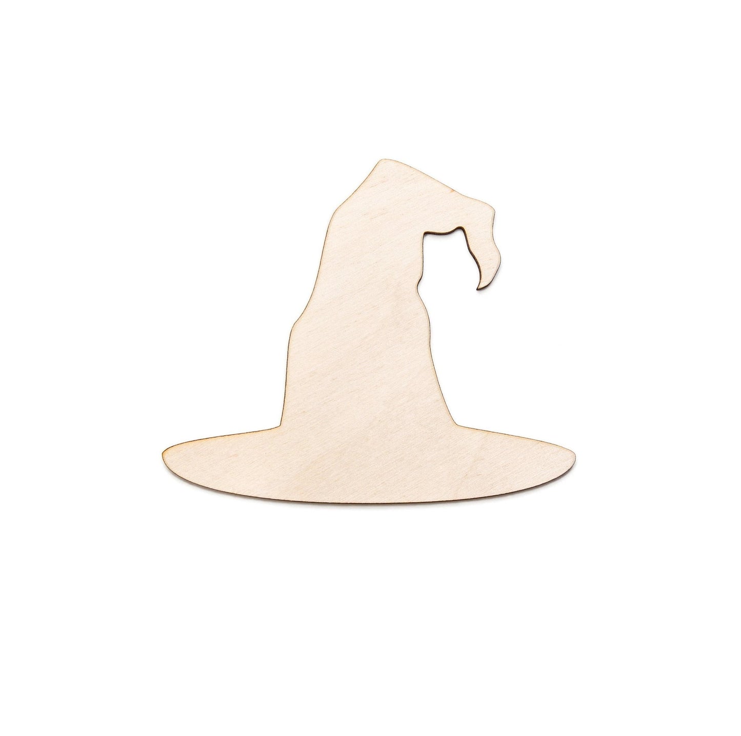 Witch Hat Blank Wood Cutout - Laser Cut Unfinished Craft Shape - Multiple Sizes