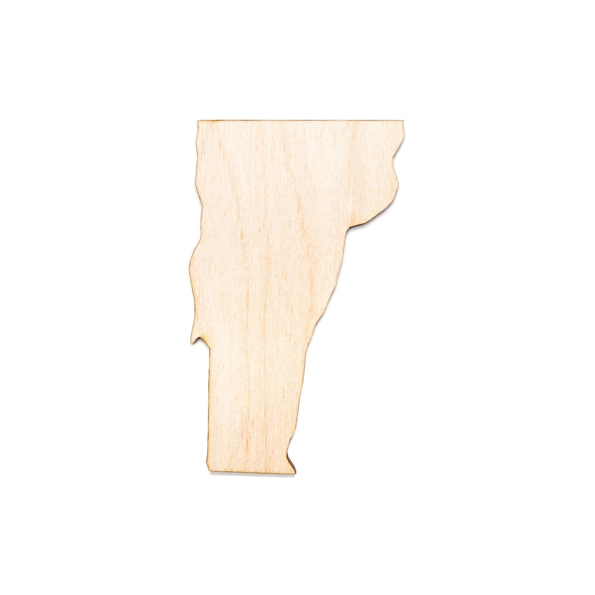 Vermont State Wood Cutout - Laser Cut Unfinished Craft Shape - Multiple Sizes