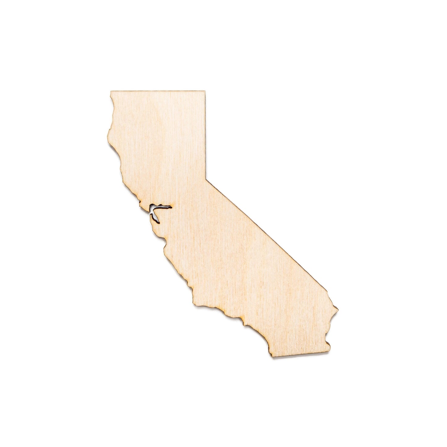 California State Wood Cutout - Laser Cut Unfinished Craft Shape - Multiple Sizes