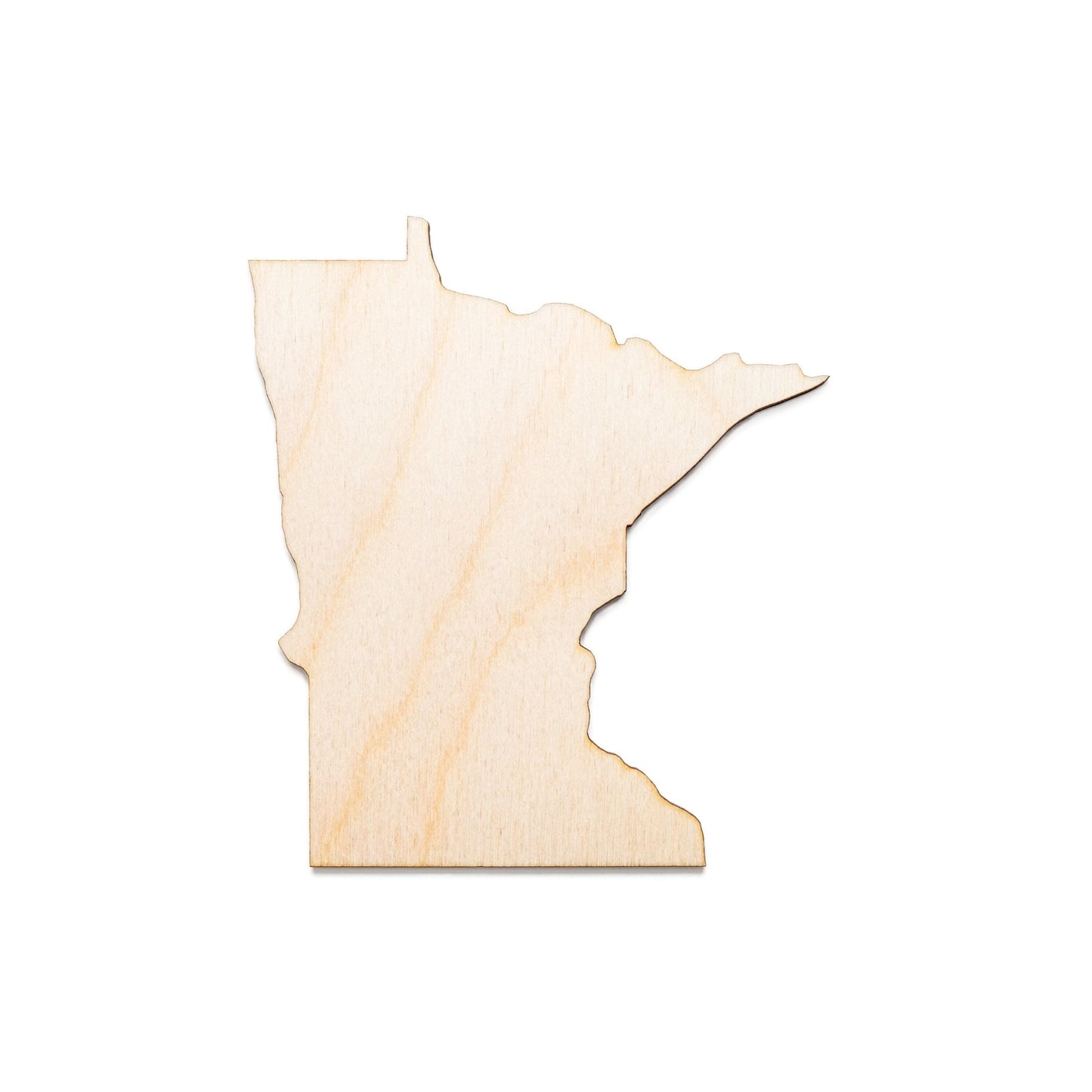 Minnesota State Wood Cutout - Laser Cut Unfinished Craft Shape - Multiple Sizes