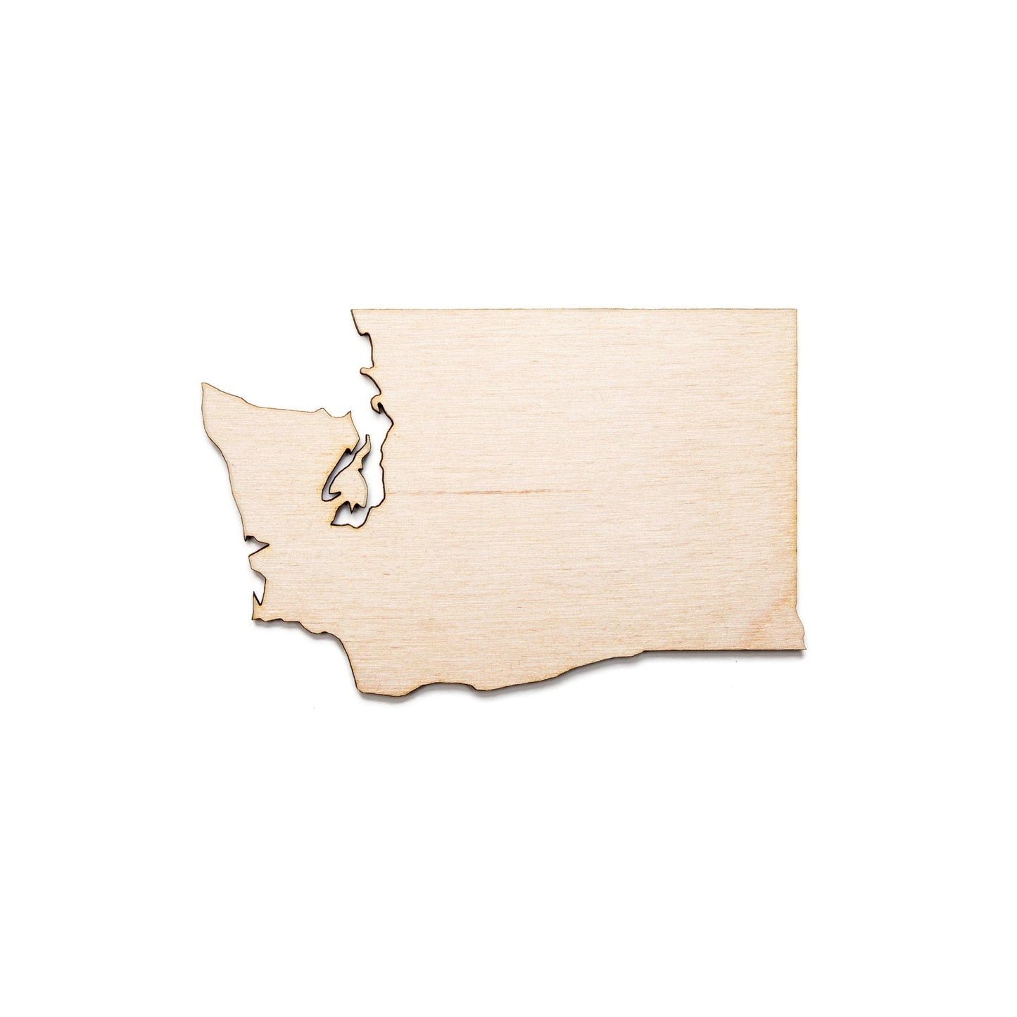 Washington State Blank Wood Cutout - Laser Cut Unfinished Craft Shape - Multiple Sizes
