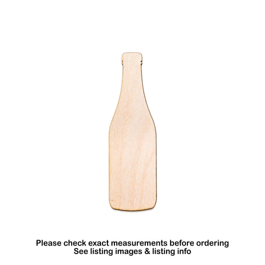 Ketchup Bottle Blank Wood Cutout - Laser Cut Unfinished Craft Shape - Multiple Sizes