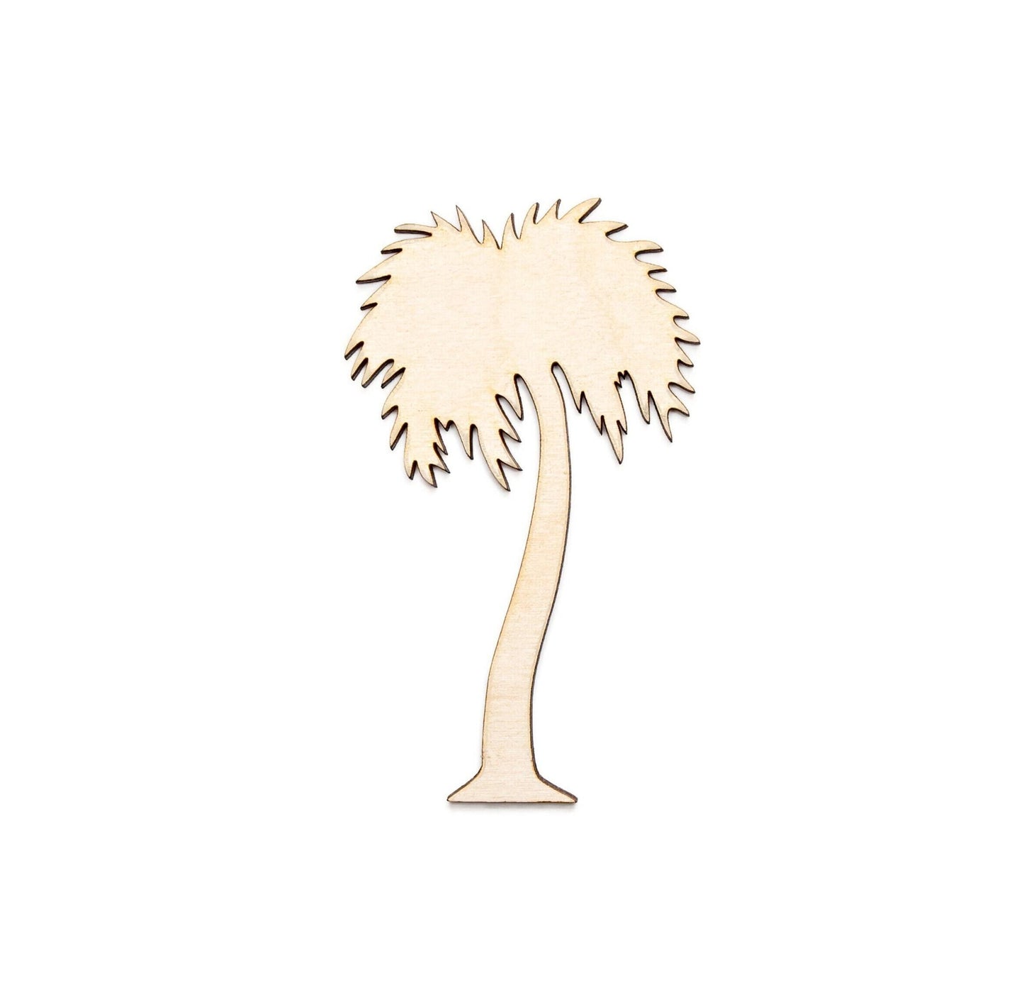 California Palm Tree Wood Cutout - Laser Cut Unfinished Craft Shape - Multiple Sizes