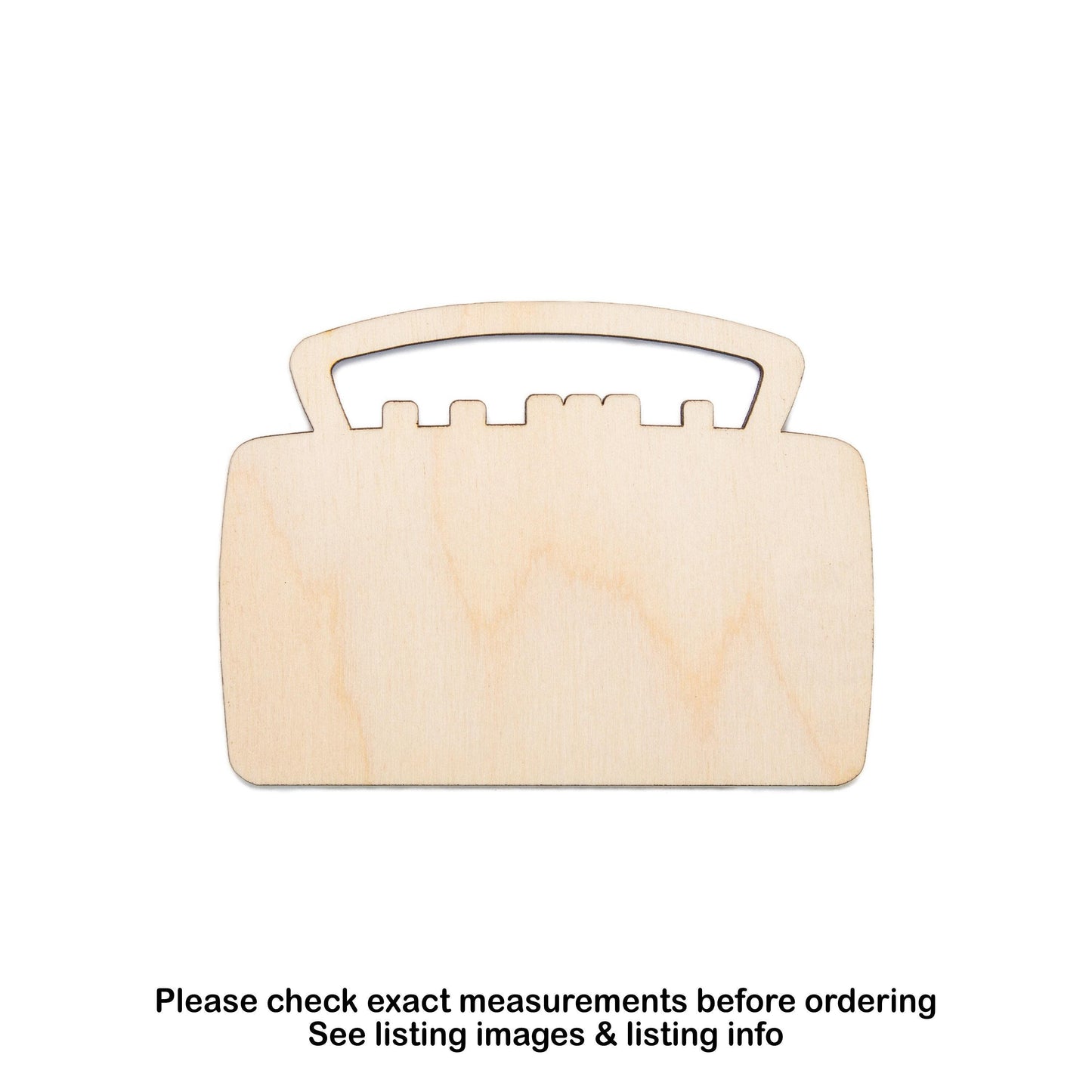 Boombox Blank Wood Cutout - Laser Cut Unfinished Craft Shape - Multiple Sizes