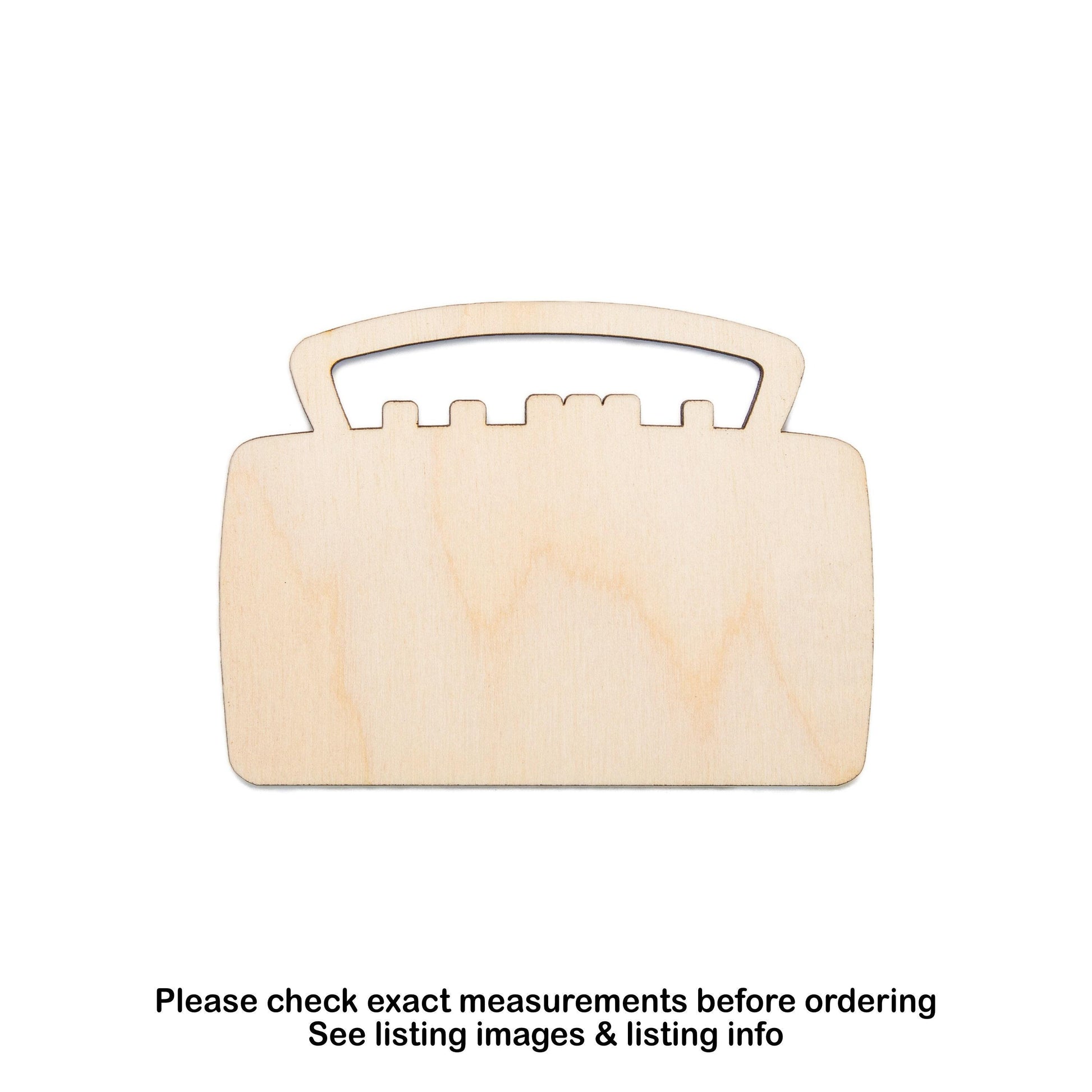 Boombox Blank Wood Cutout - Laser Cut Unfinished Craft Shape - Multiple Sizes