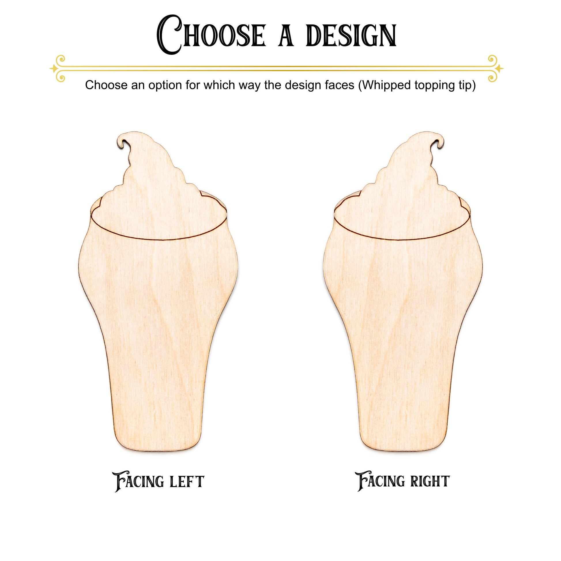 Ice Cream Float Wood Cutout - Laser Cut Unfinished Craft Shape - Multiple Sizes
