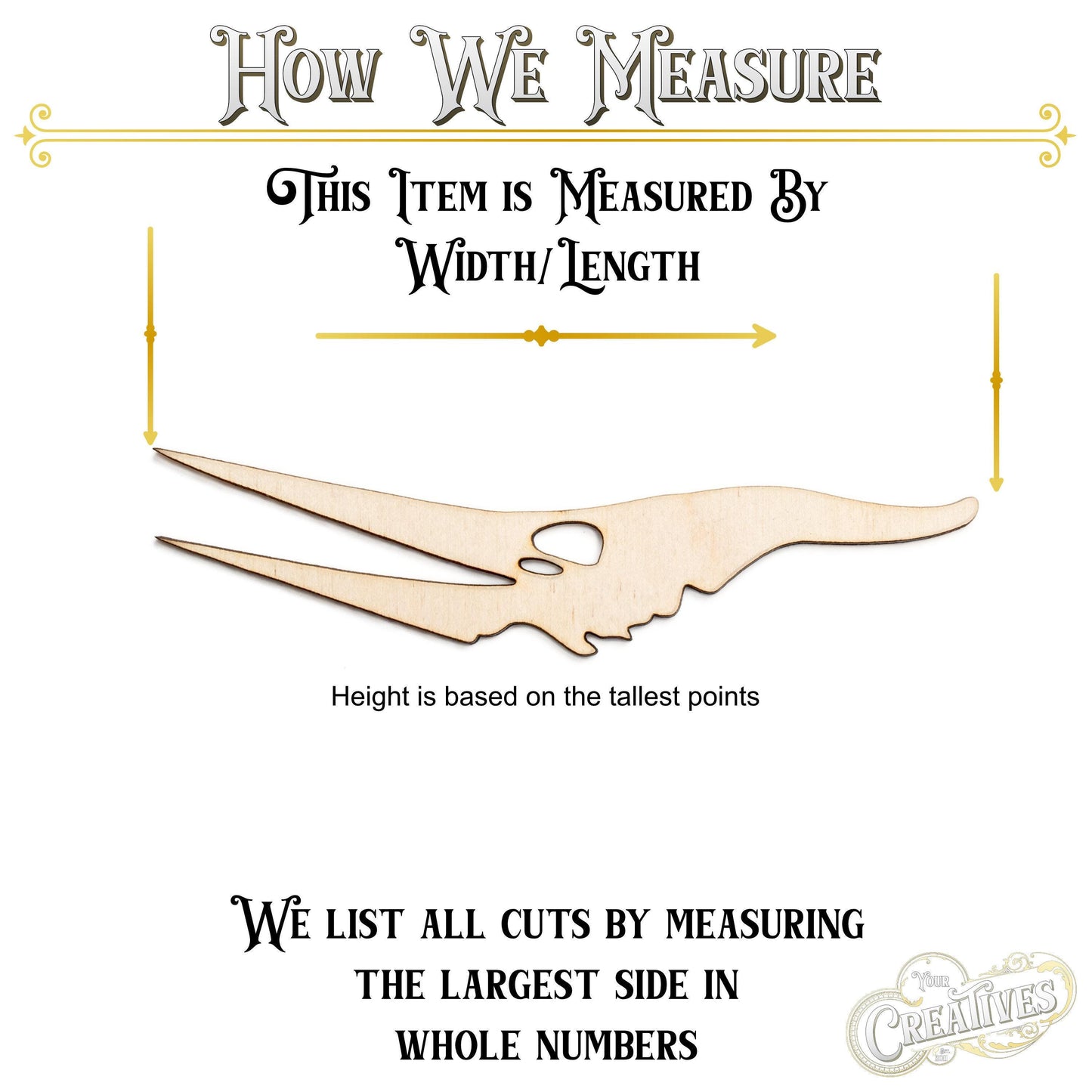 Pterodactyl Skull Blank Wood Cutout - Laser Cut Unfinished Craft Shape - Multiple Sizes