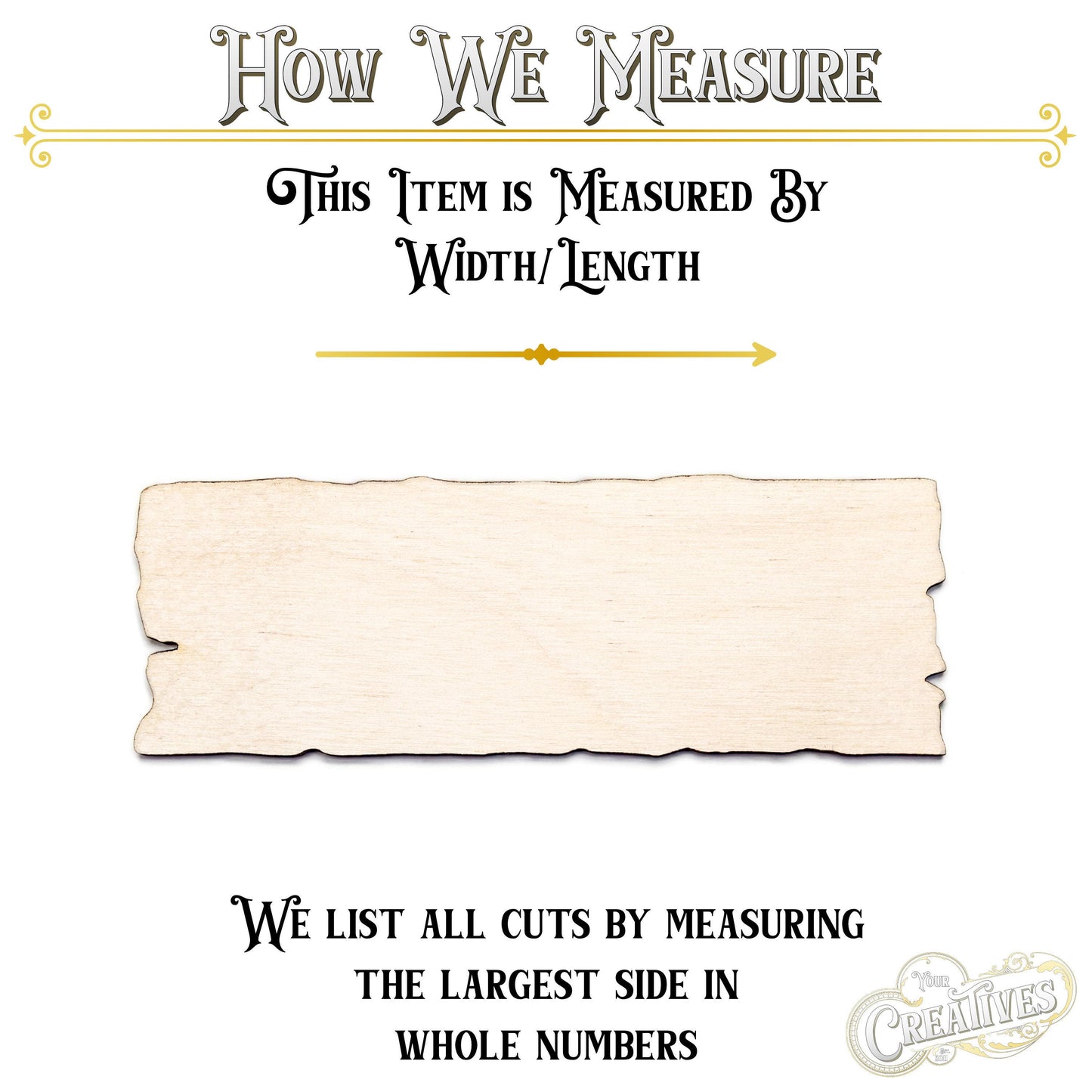 Wood Plank Rugged Wood Cutout - Laser Cut Unfinished Craft Shape - Multiple Sizes
