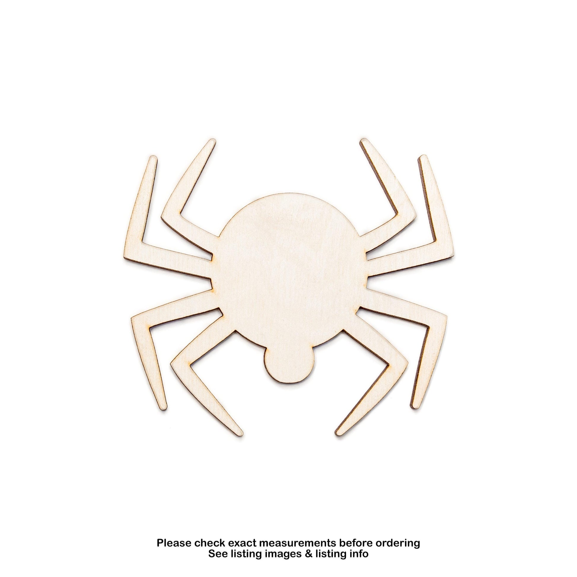 Spider Chunky Blank Wood Cutout - Laser Cut Unfinished Craft Shape - Multiple Sizes