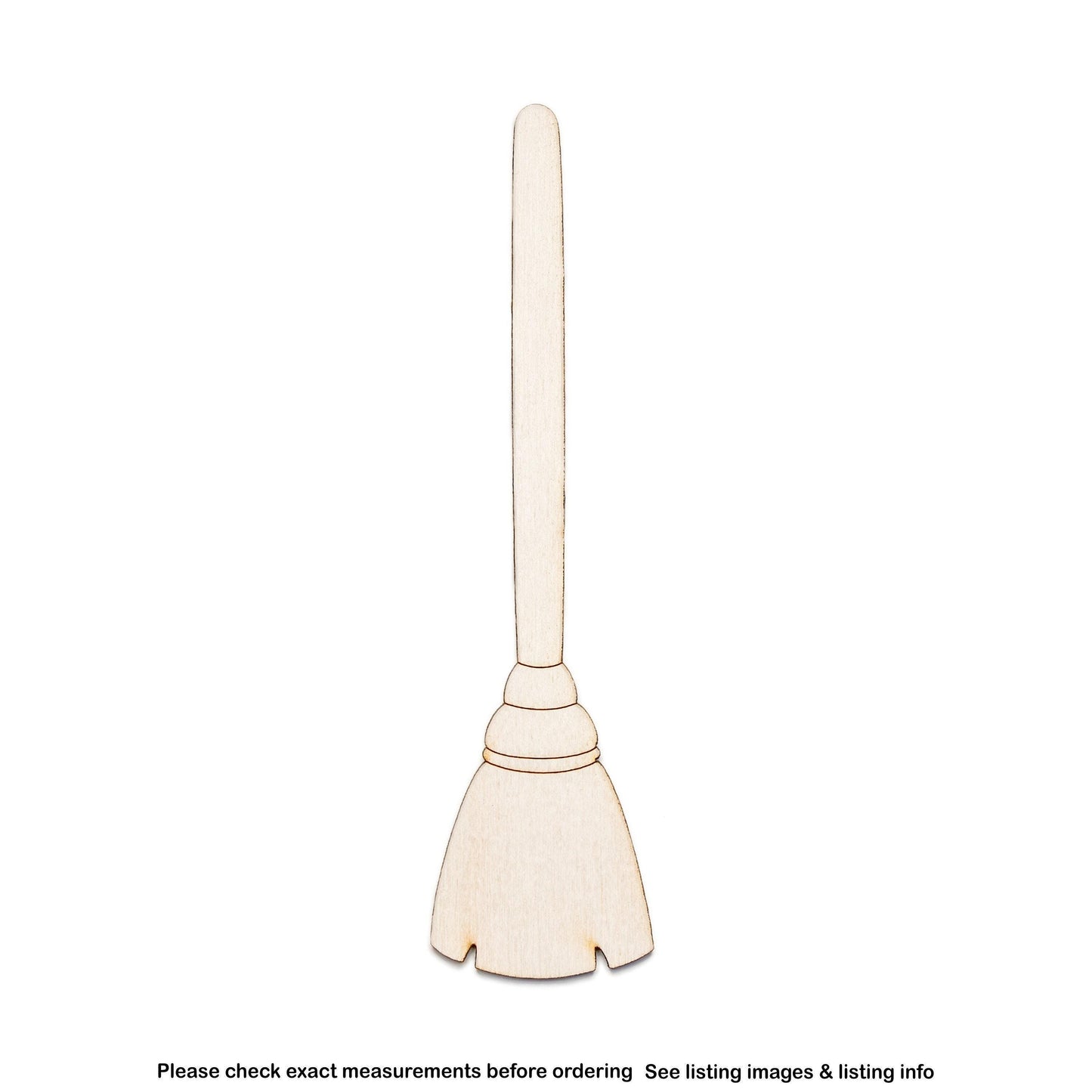 Broom Wood Cutout - Laser Cut Unfinished Craft Shape - Multiple Sizes