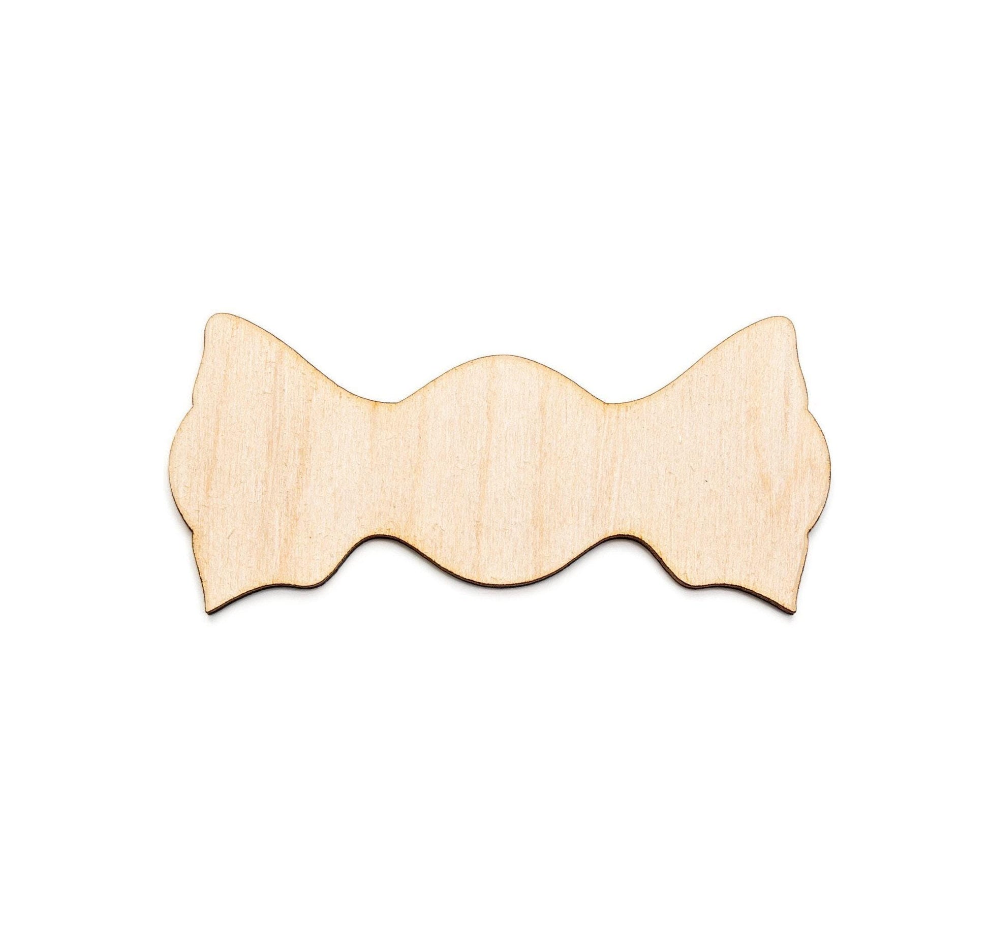 Candy Blank Wood Cutout - Laser Cut Unfinished Craft Shape - Multiple Sizes