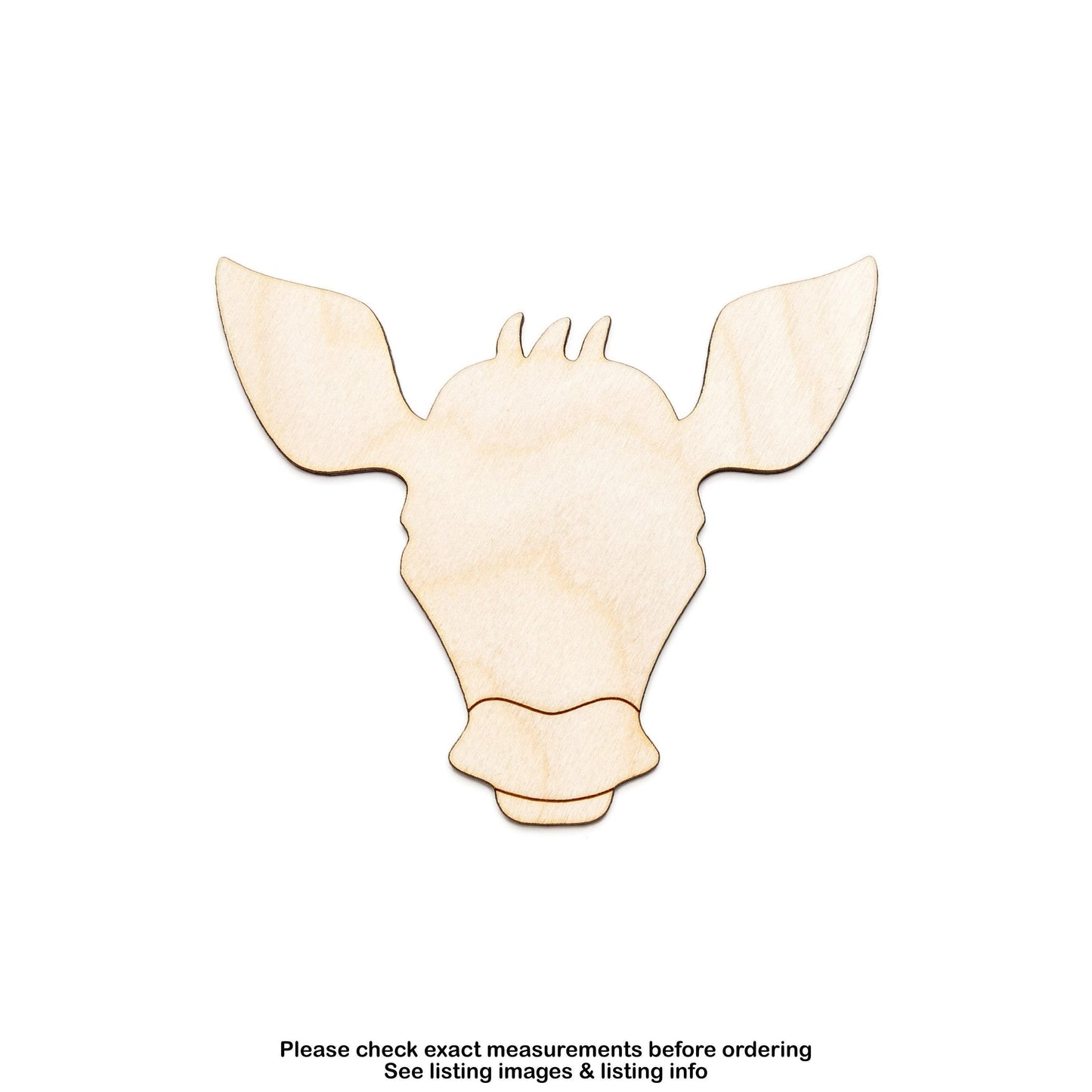 Baby Calf Blank Wood Cutout - Laser Cut Unfinished Craft Shape - Multiple Sizes