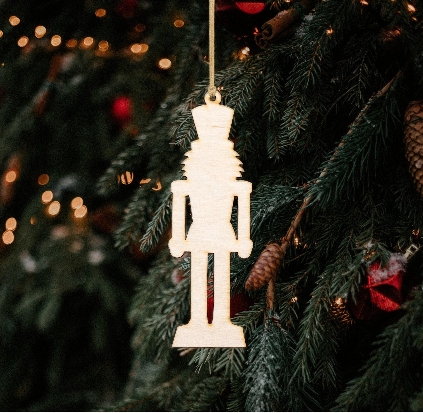 Royal Soldier Nutcracker Blank Wood Ornament - Laser Cut Unfinished Holiday Craft Shape
