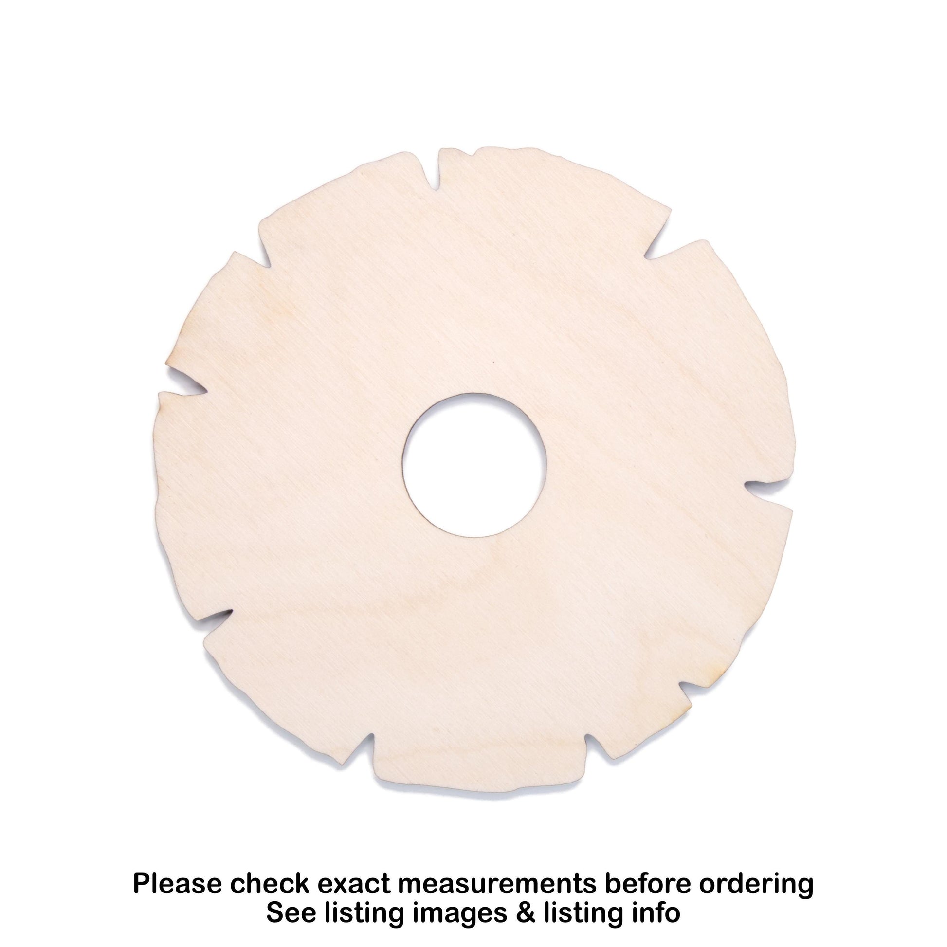Pineapple Slice Blank Blank Wood Cutout - Laser Cut Unfinished Craft Shape - Multiple Sizes