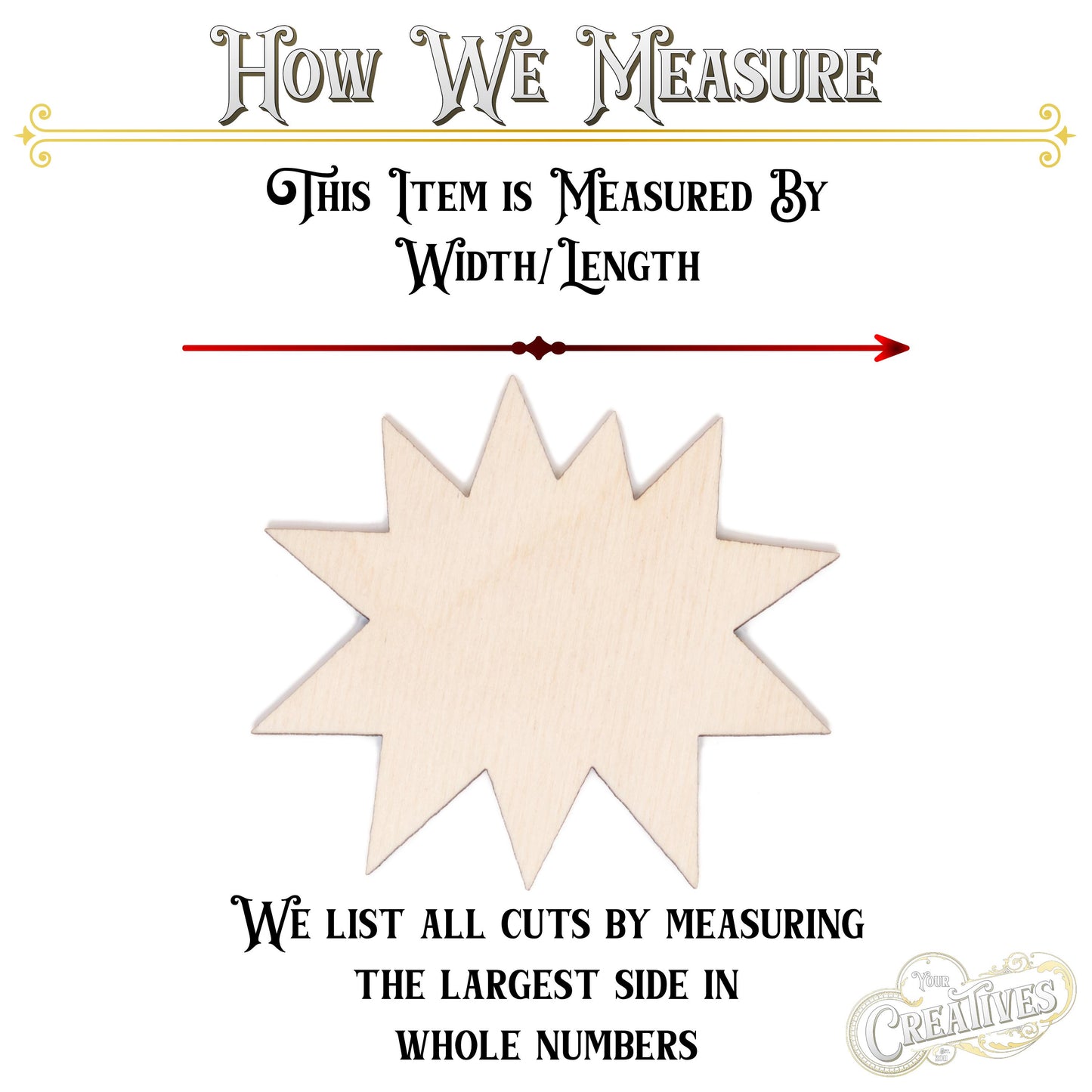 Announcement Bubble Blank Wood Cutout - Laser Cut Unfinished Craft Shape - Multiple Sizes