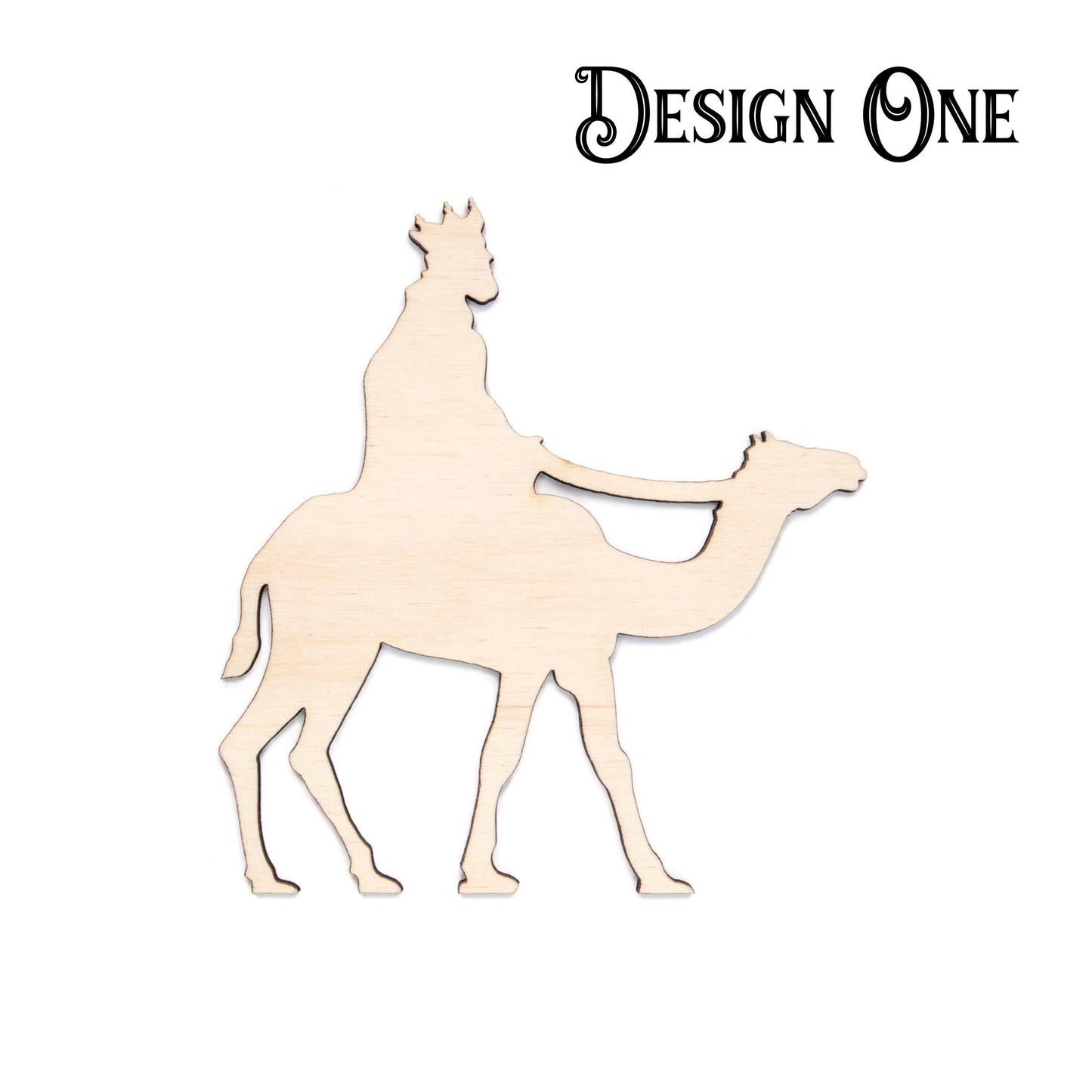Three Wise Men Individual Blank Wood Cutout - Laser Cut Unfinished Craft Shape - Multiple Sizes
