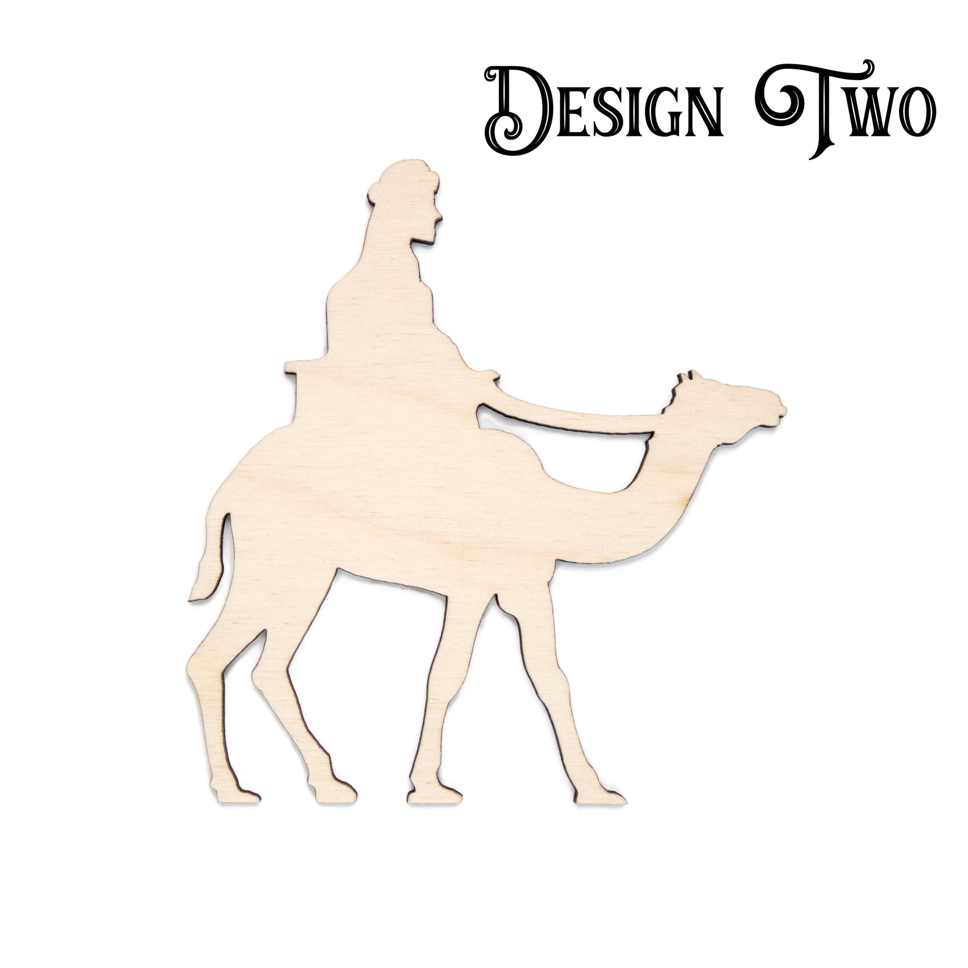 Three Wise Men Individual Blank Wood Cutout - Laser Cut Unfinished Craft Shape - Multiple Sizes