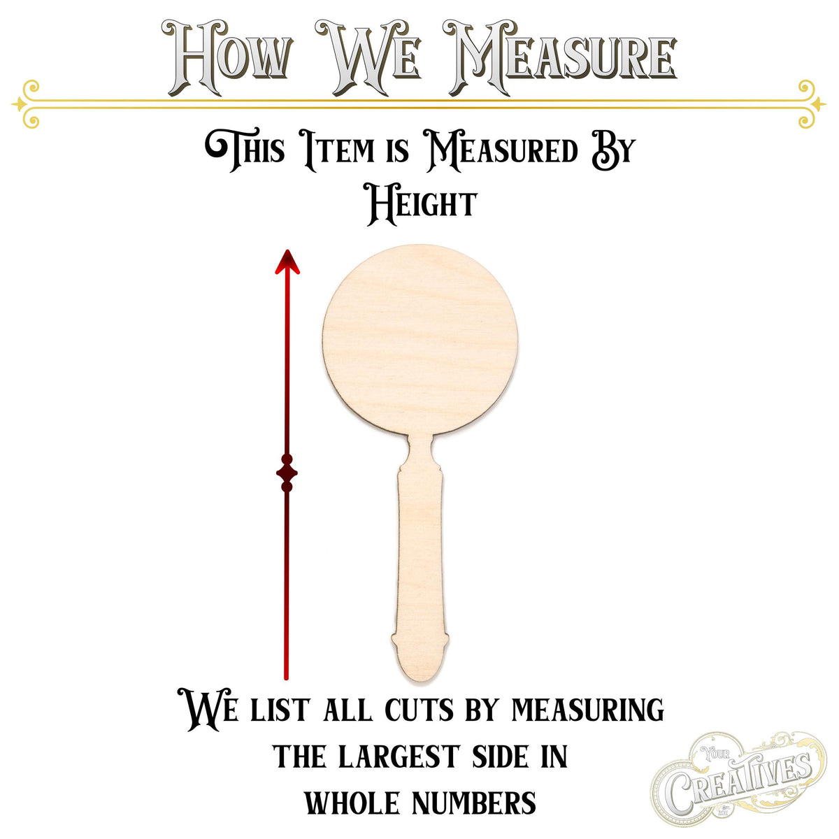 Magnifying Glass Blank Wood Cutout - Laser Cut Unfinished Craft Shape - Multiple Sizes