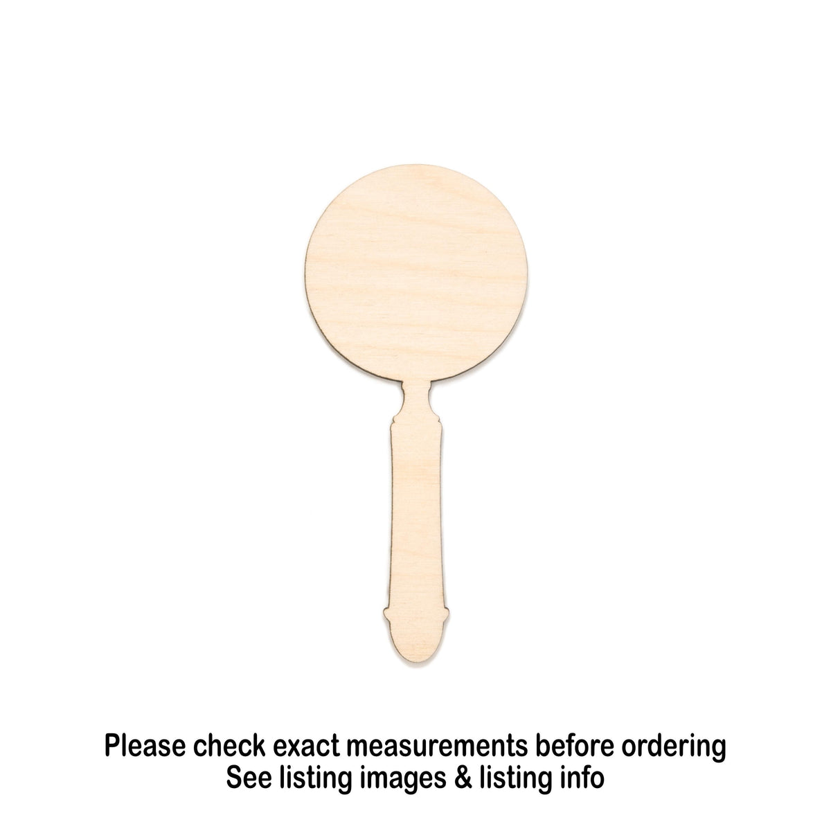 Magnifying Glass Blank Wood Cutout - Laser Cut Unfinished Craft Shape - Multiple Sizes