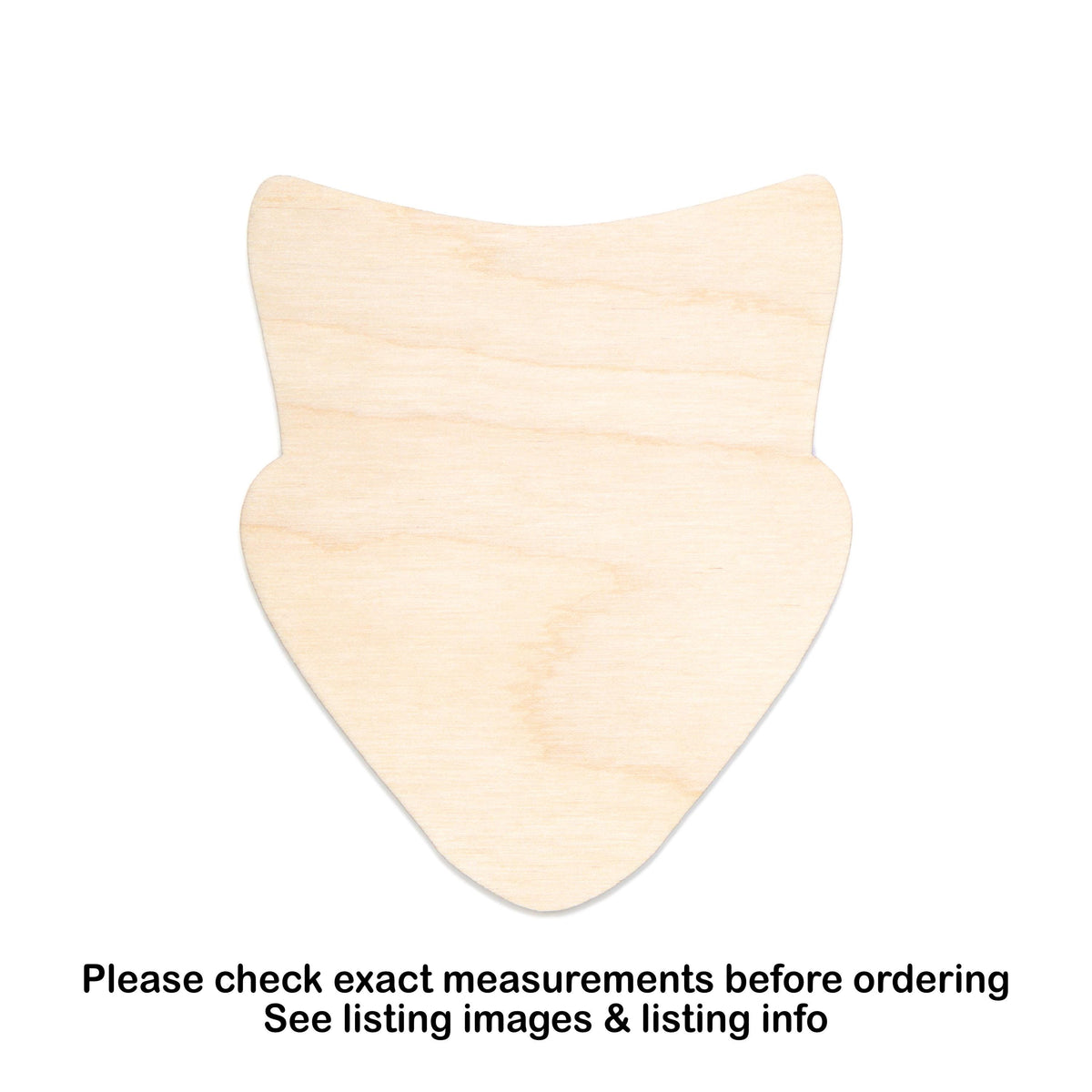 Theater Mask Single Blank Wood Cutout - Laser Cut Unfinished Craft Shape - Multiple Sizes