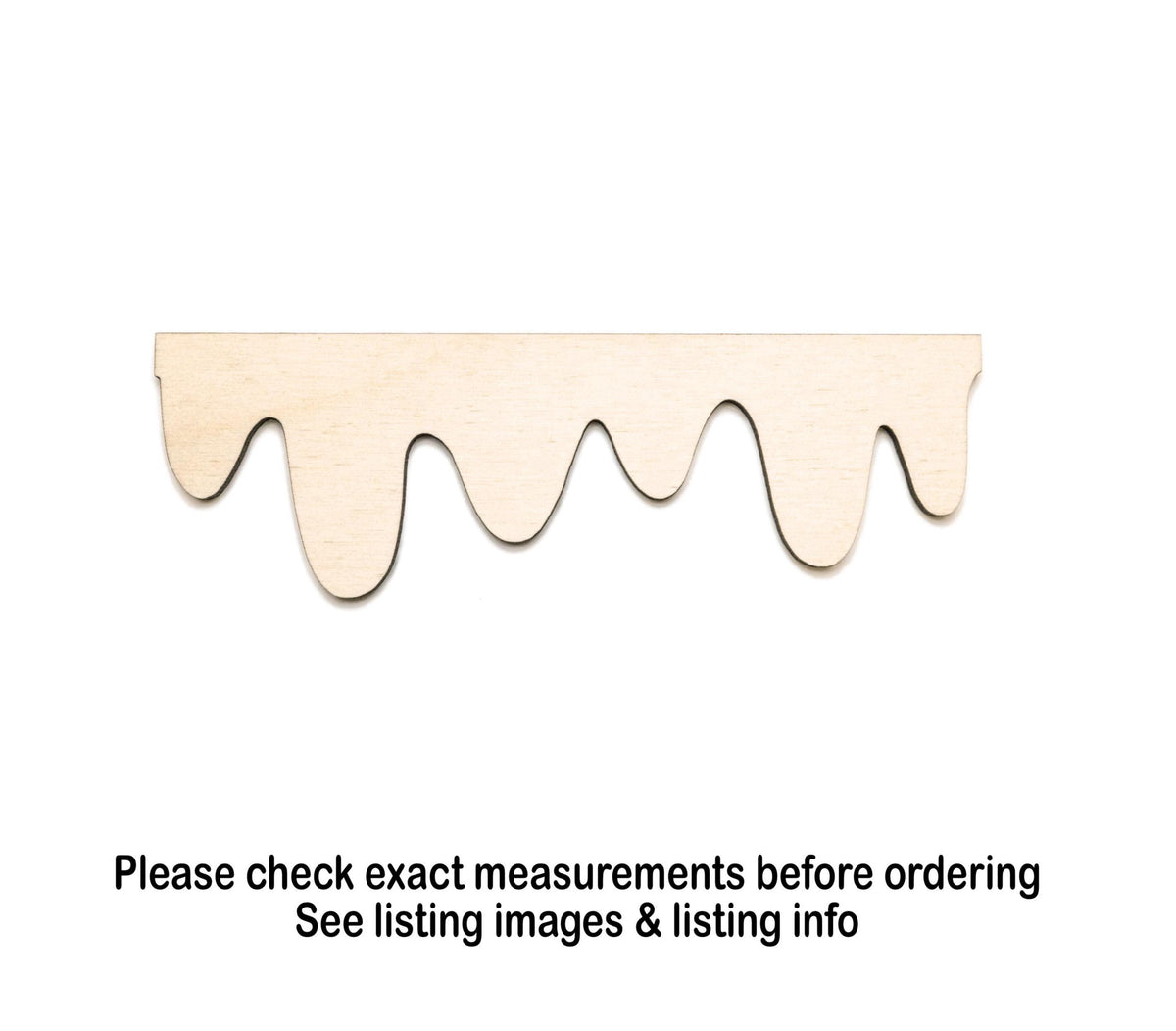Melting Snow Wood Cutout - Laser Cut Unfinished Craft Shape - Multiple Sizes