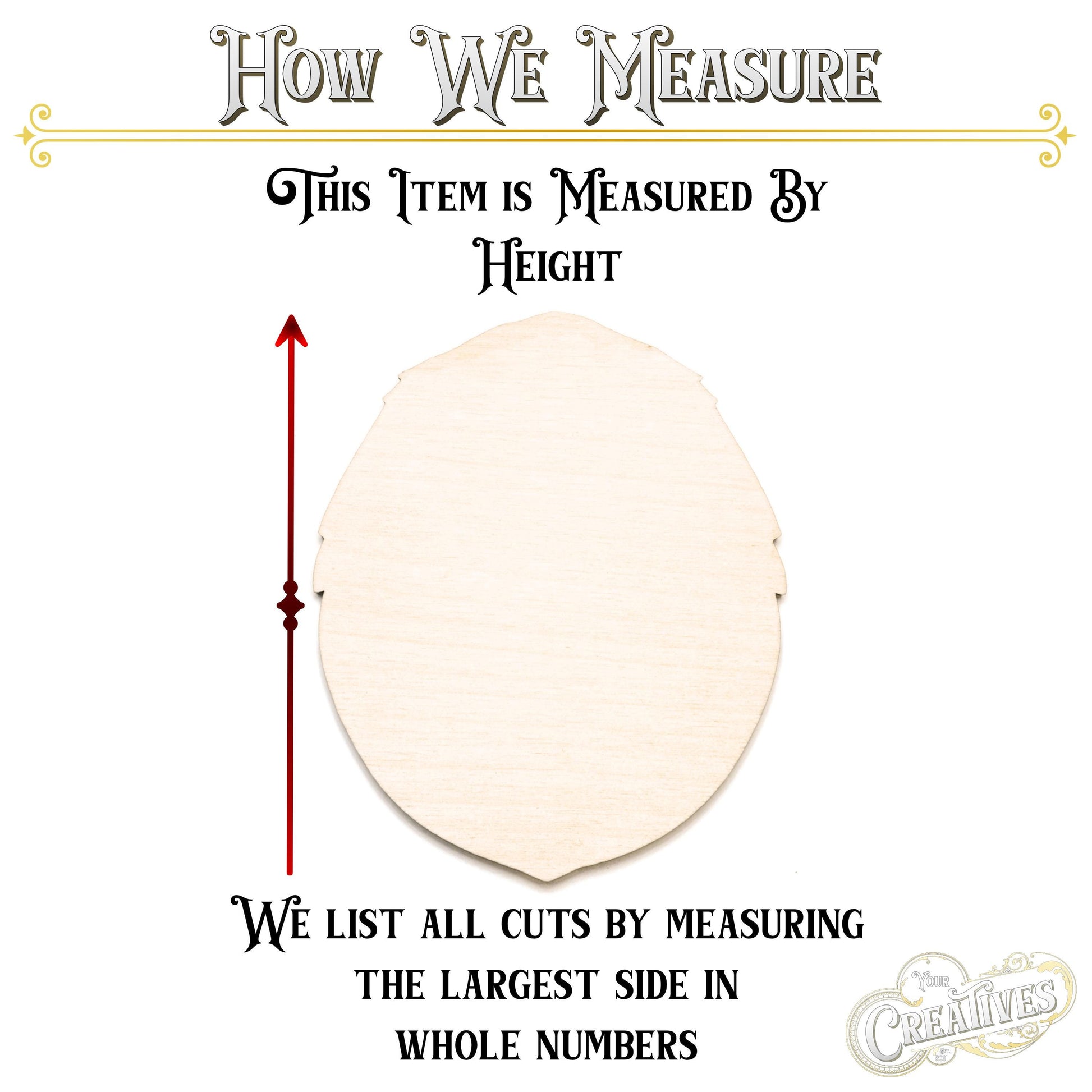 Coconut Blank Wood Cutout - Laser Cut Unfinished Craft Shape - Multiple Sizes