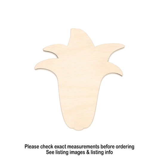 Lily Flower Tall Blank Wood Cutout - Laser Cut Unfinished Craft Shape - Multiple Sizes