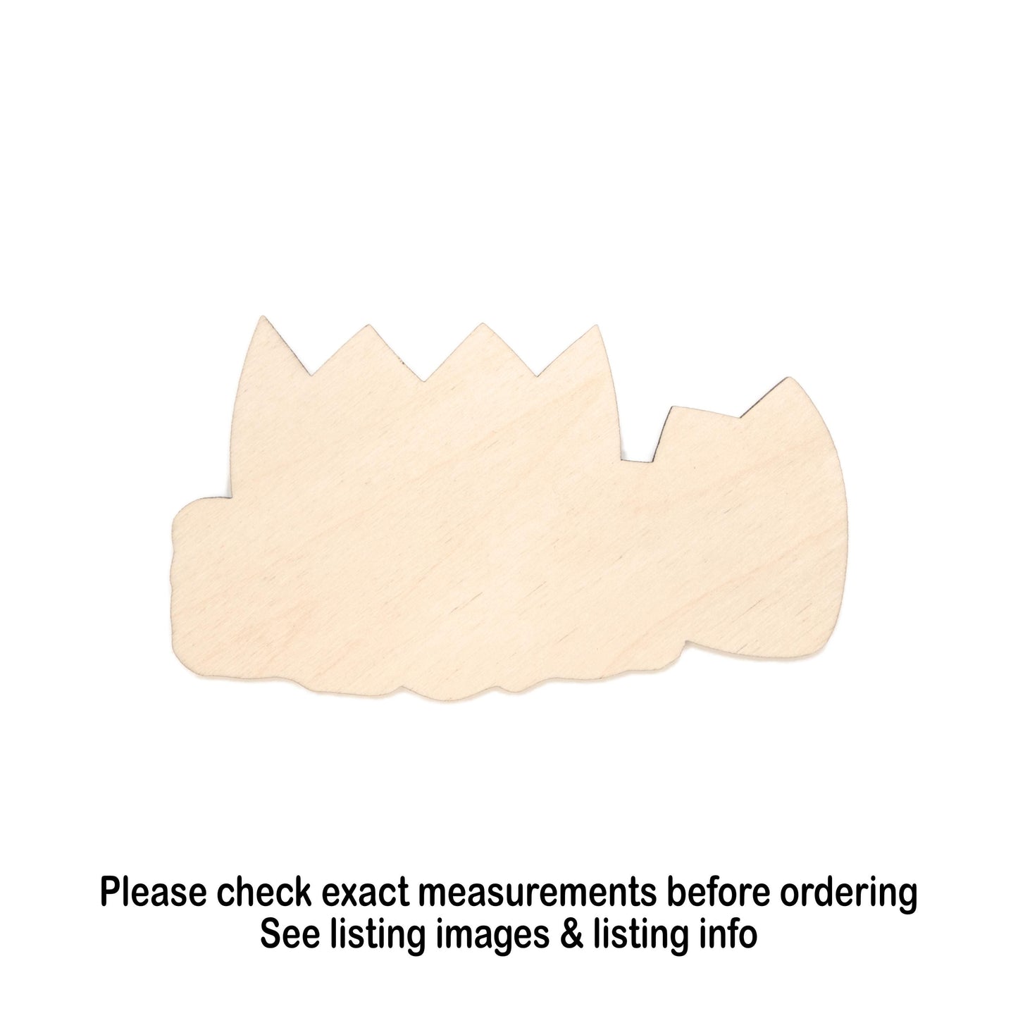 Broken Egg In Nest Blank Wood Cutout - Laser Cut Unfinished Craft Shape - Multiple Sizes
