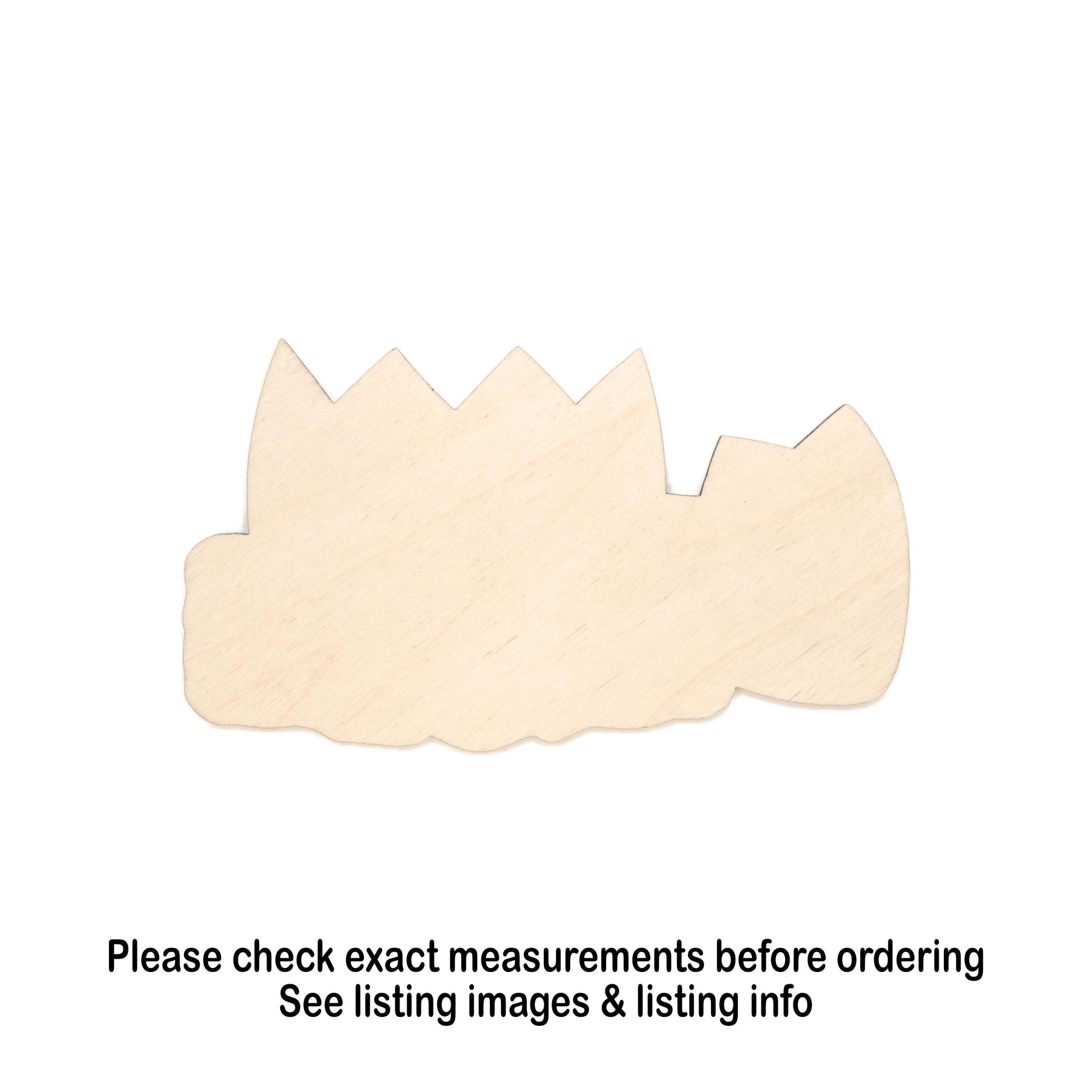 Broken Egg In Nest Blank Wood Cutout - Laser Cut Unfinished Craft Shape - Multiple Sizes