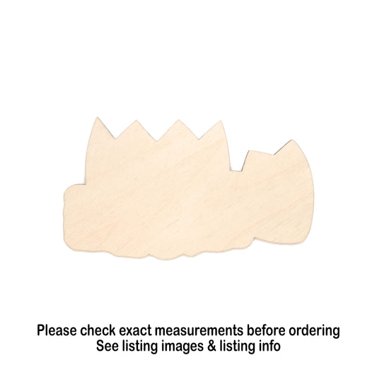 Broken Egg In Nest Blank Wood Cutout - Laser Cut Unfinished Craft Shape - Multiple Sizes