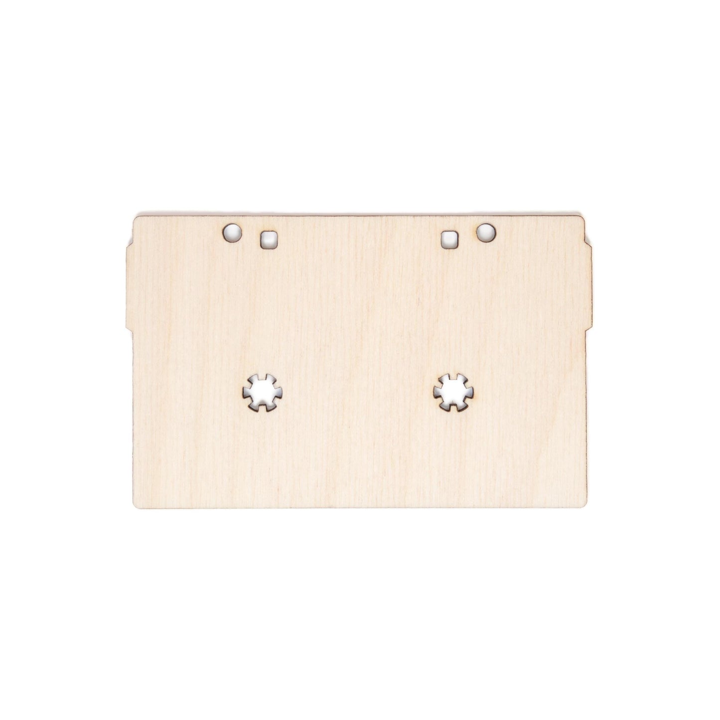 Cassette Tape Blank Wood Cutout - Laser Cut Unfinished Craft Shape - Multiple Sizes