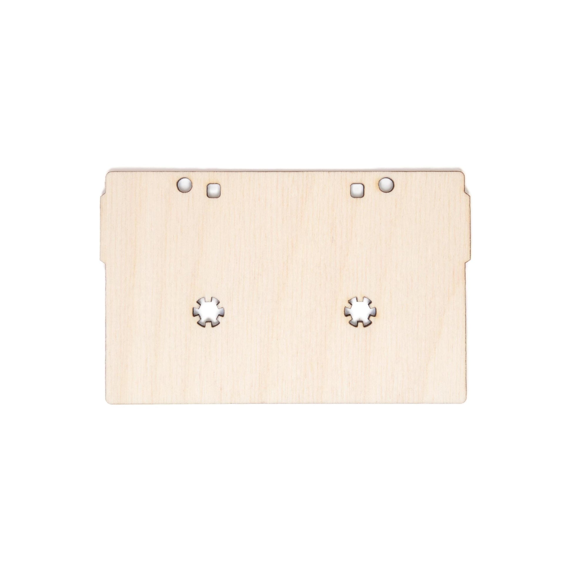 Cassette Tape Blank Wood Cutout - Laser Cut Unfinished Craft Shape - Multiple Sizes