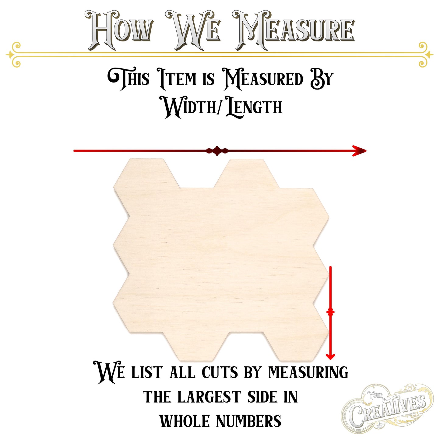 Honeycomb Blank Wood Cutout - Laser Cut Unfinished Craft Shape - Multiple Sizes