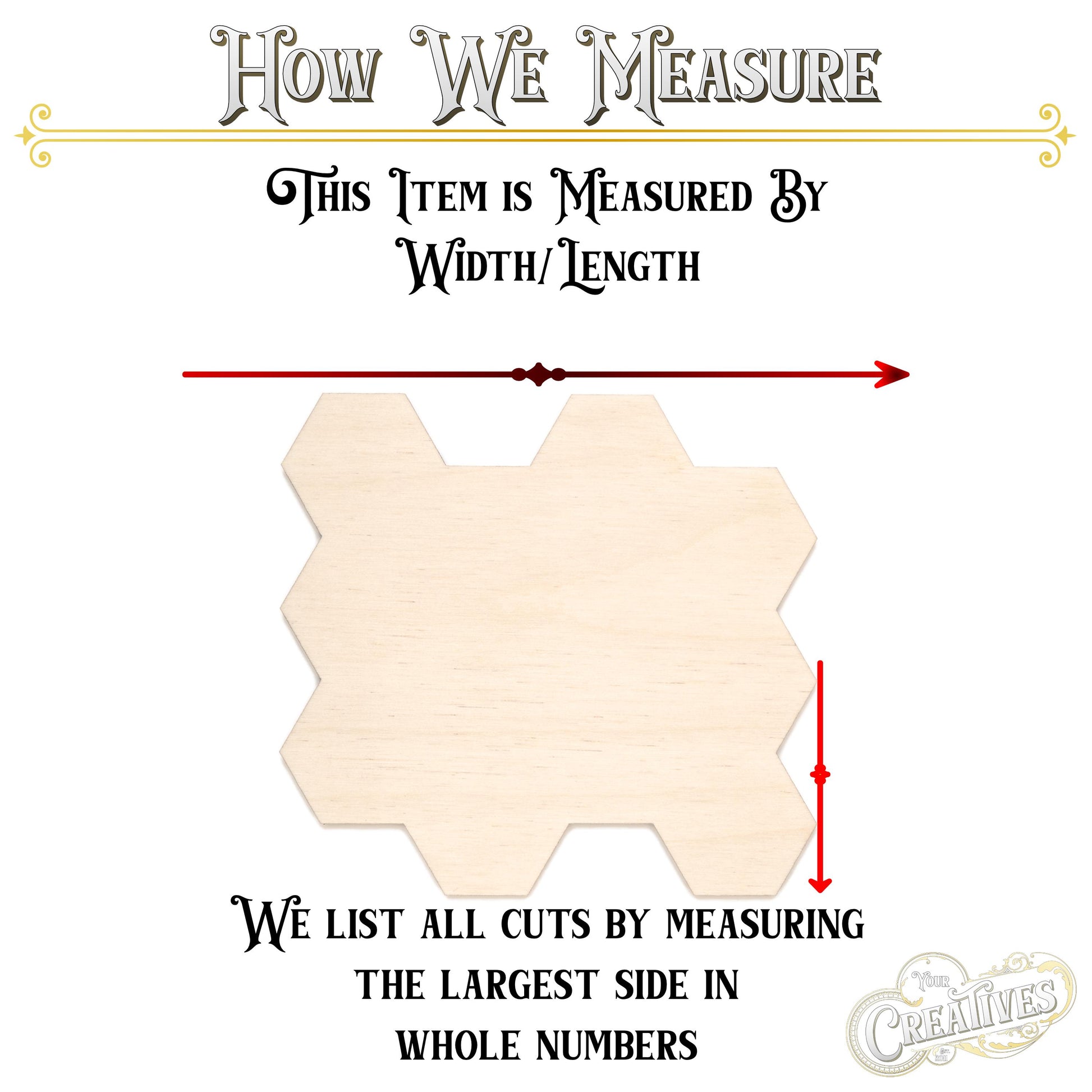 Honeycomb Blank Wood Cutout - Laser Cut Unfinished Craft Shape - Multiple Sizes