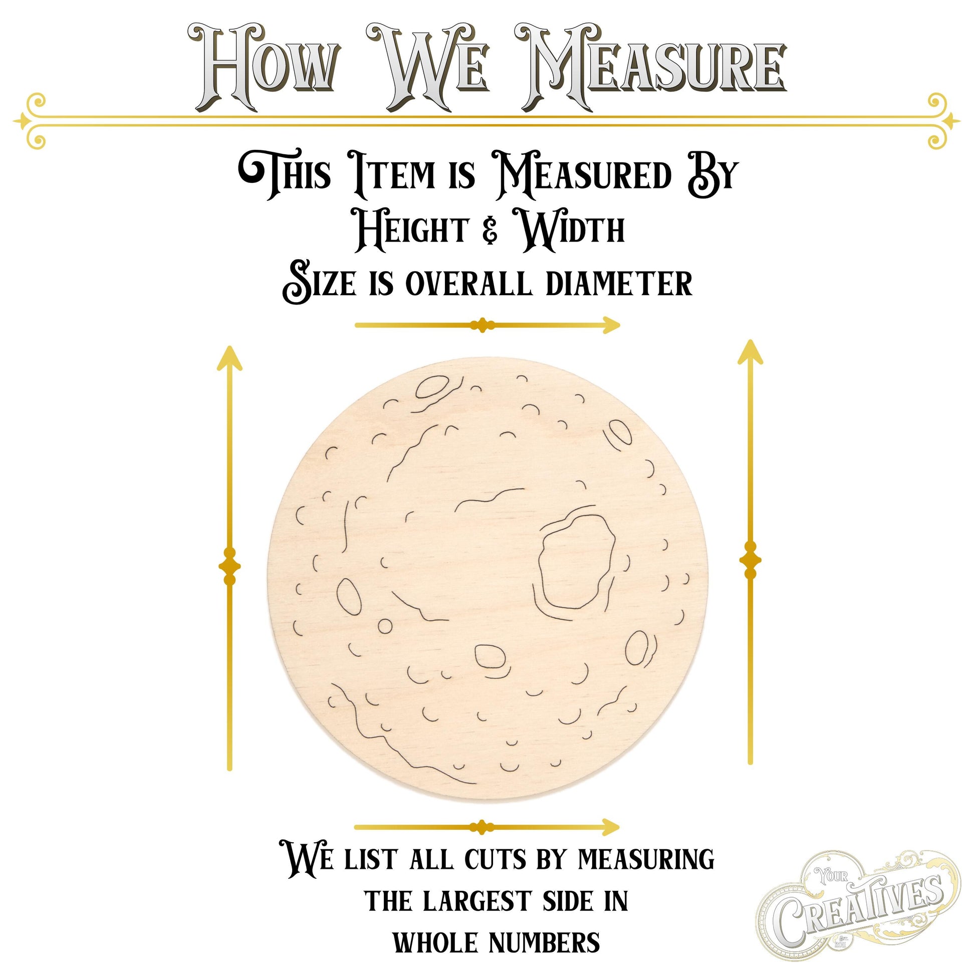 Mercury Wood Cutout - Laser Cut Unfinished Craft Shape - Multiple Sizes