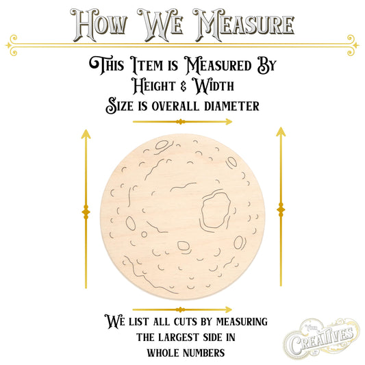 Mercury Wood Cutout - Laser Cut Unfinished Craft Shape - Multiple Sizes