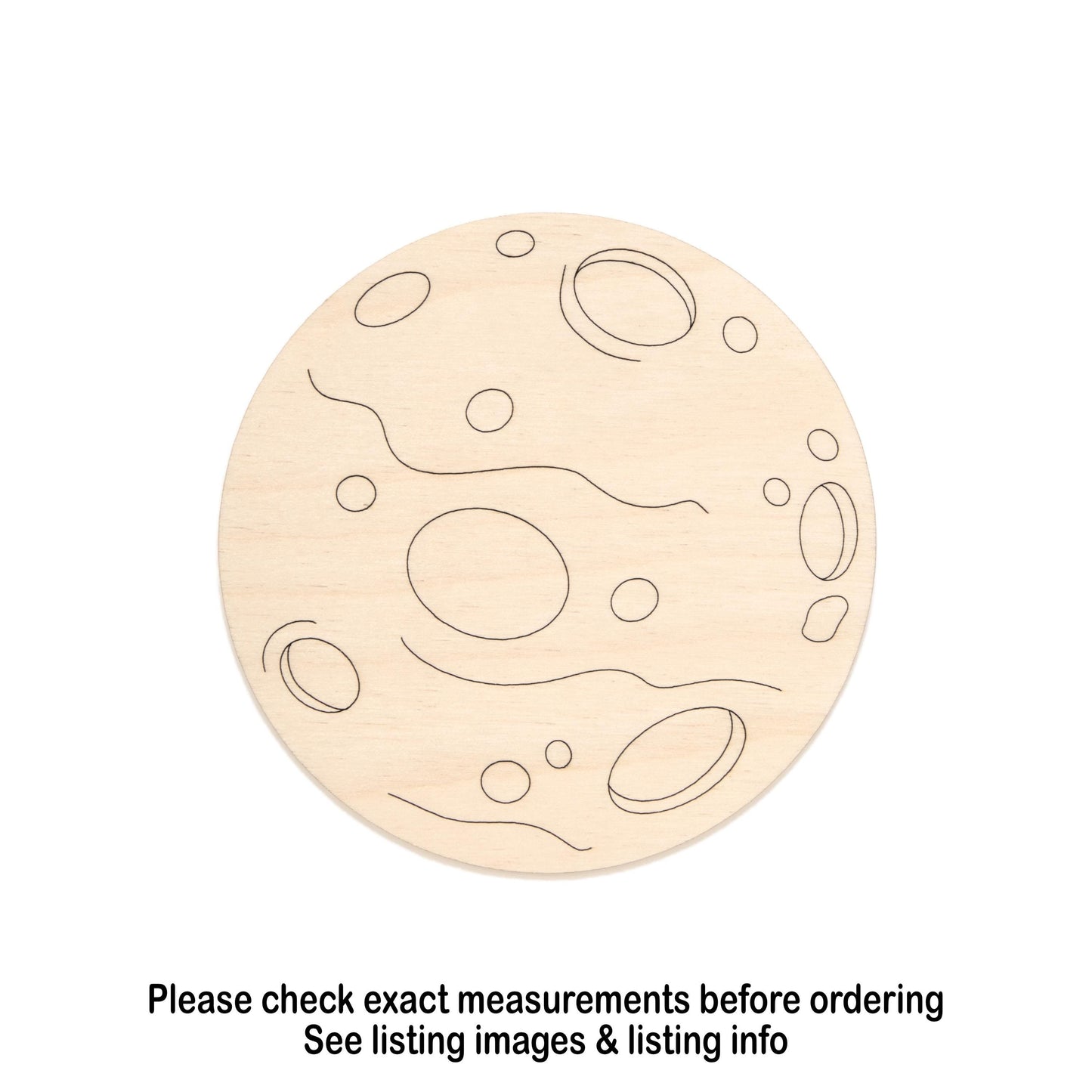 Mars Wood Cutout - Laser Cut Unfinished Craft Shape - Multiple Sizes