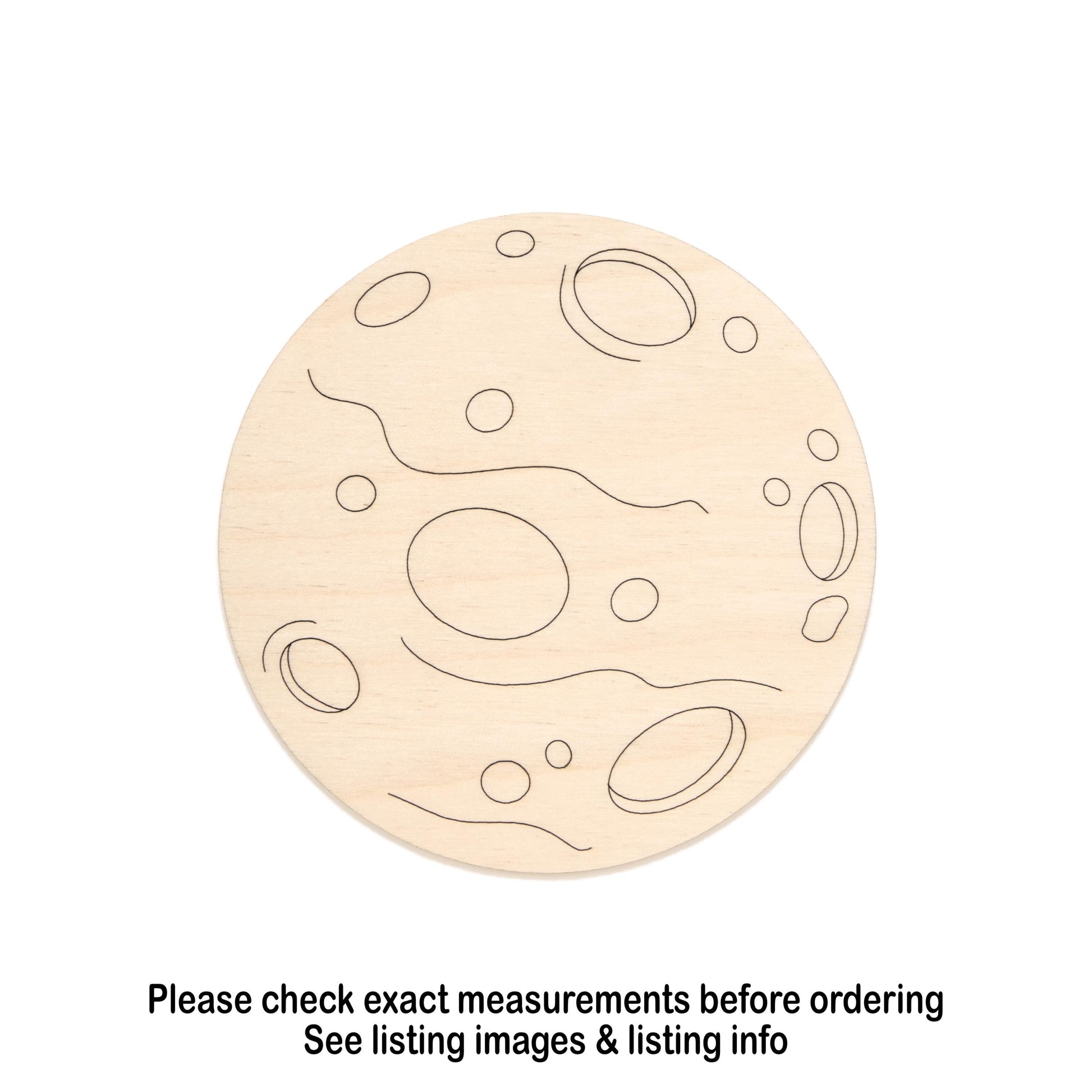 Mars Wood Cutout - Laser Cut Unfinished Craft Shape - Multiple Sizes