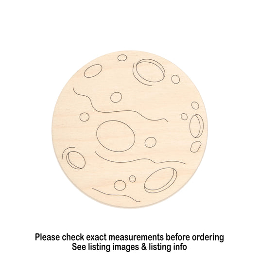 Mars Wood Cutout - Laser Cut Unfinished Craft Shape - Multiple Sizes