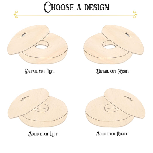 Detail Wood Cutout-Detailed- Laser Cut Unfinished Craft Shape - Multiple Sizes
