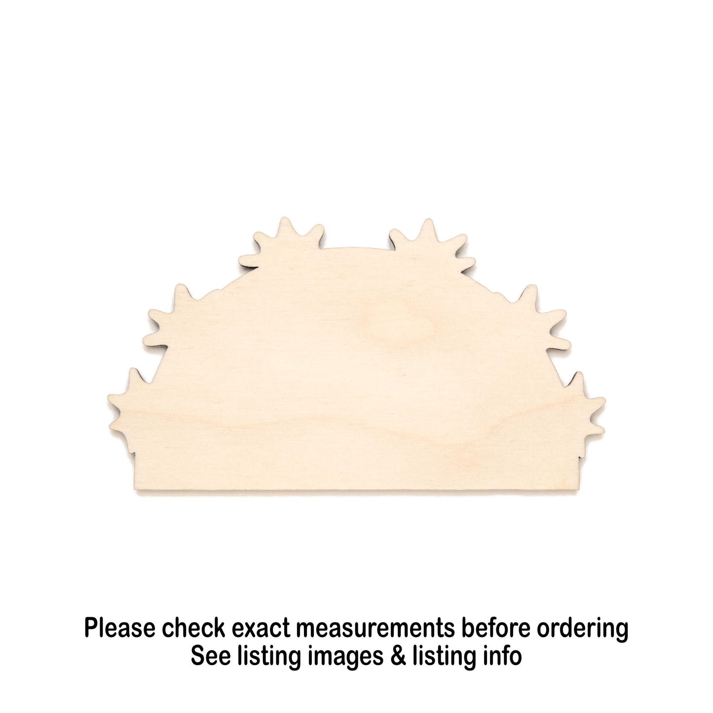 Boulder Star Coral Blank Wood Cutout- Laser Cut Unfinished Craft Shape - Multiple Sizes