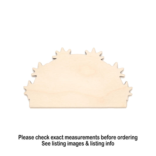 Boulder Star Coral Blank Wood Cutout- Laser Cut Unfinished Craft Shape - Multiple Sizes