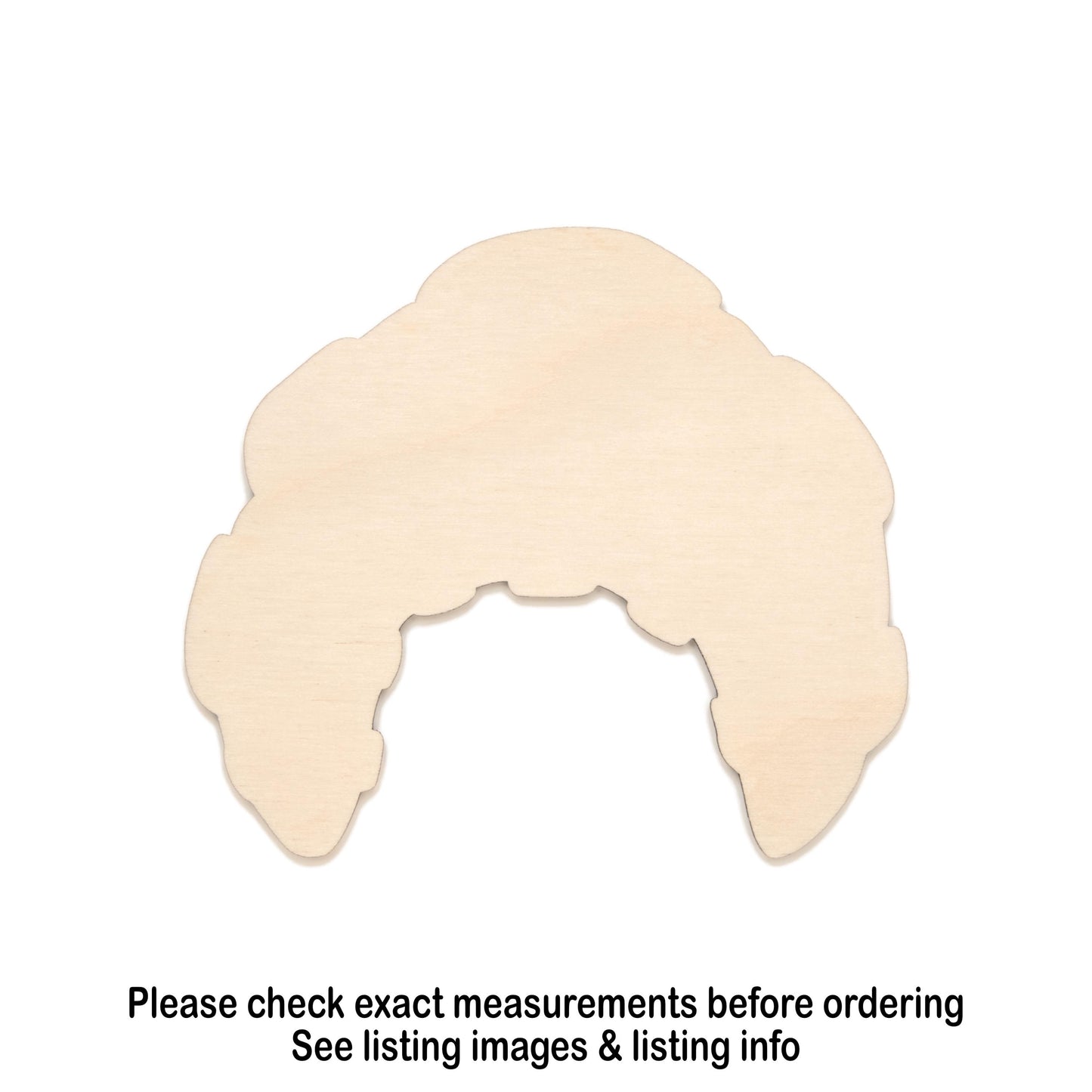 Croissant Arch Blank Wood Cutout- Laser Cut Unfinished Craft Shape - Multiple Sizes