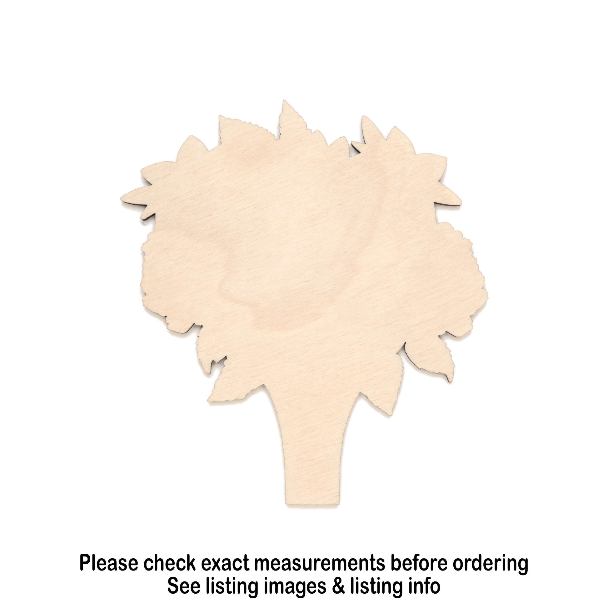 Bouquet Blank Wood Cutout- Laser Cut Unfinished Craft Shape - Multiple Sizes