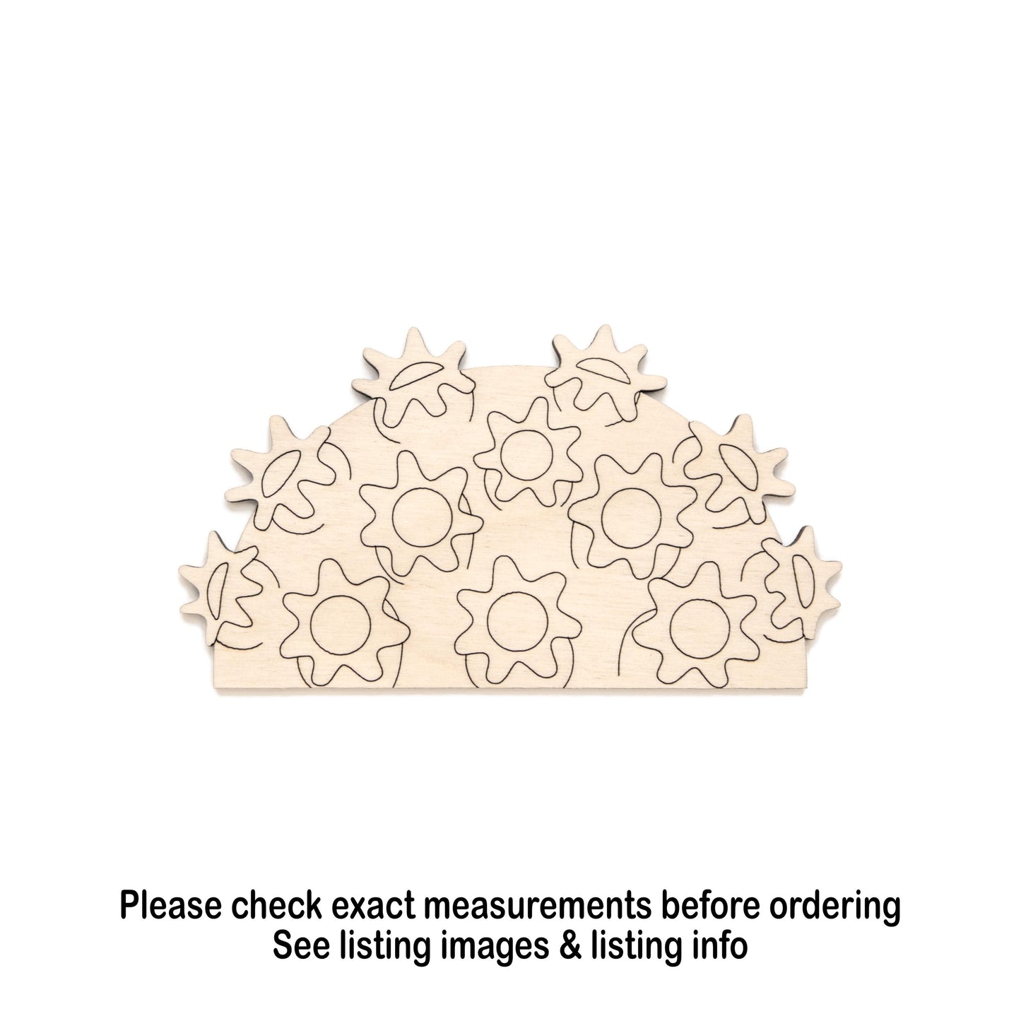 Boulder Star Coral Detail - Laser Cut Unfinished Craft Shape - Multiple Sizes