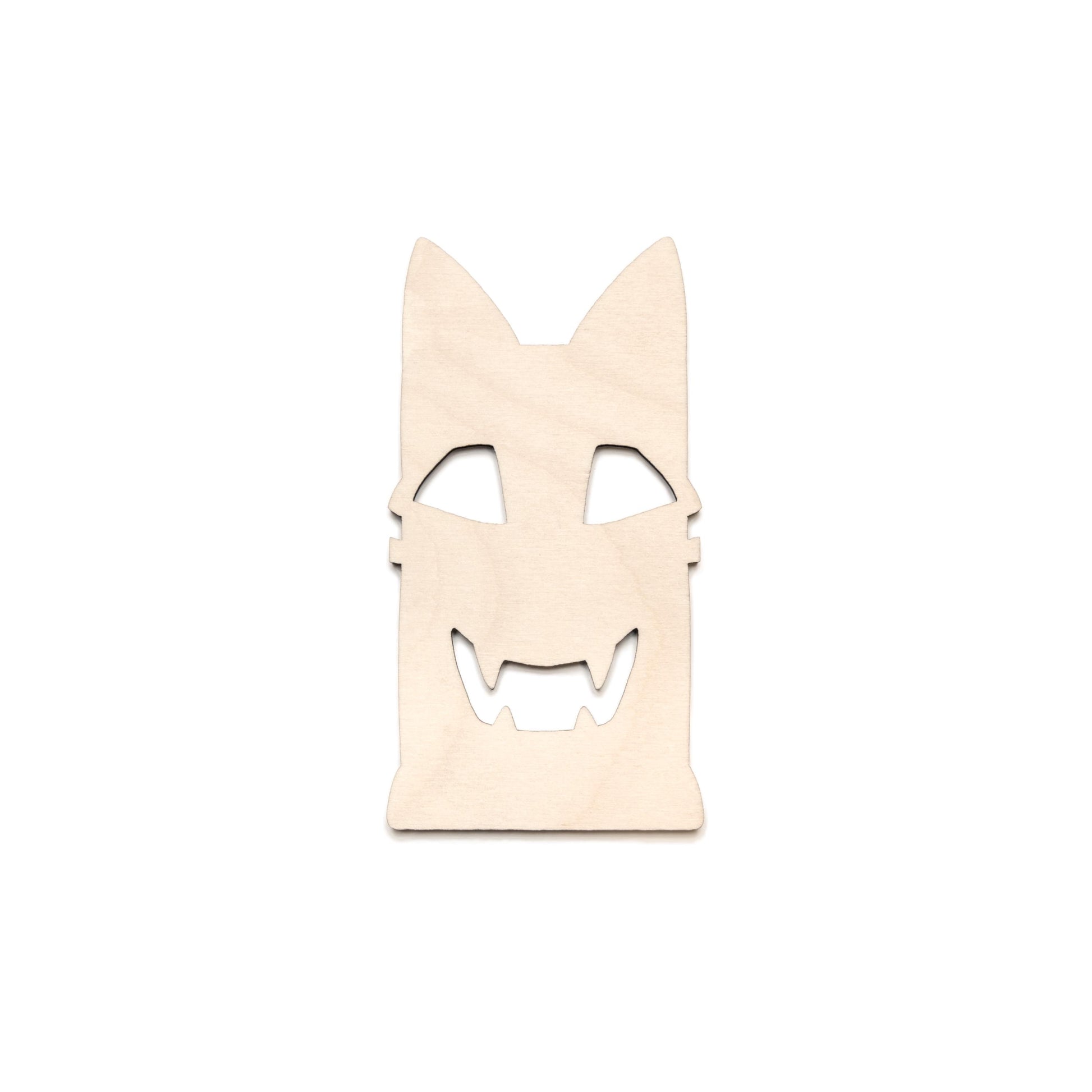 Tiki Cat Blank Wood Cutout- Laser Cut Unfinished Craft Shape - Multiple Sizes