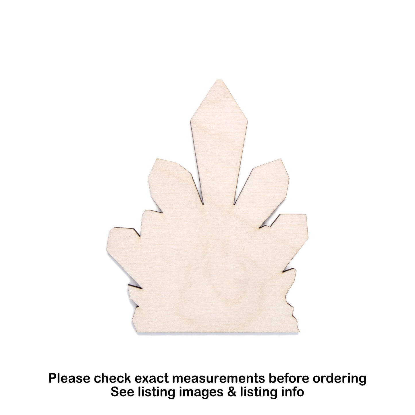 Crystals Blank Wood Cutout- Laser Cut Unfinished Craft Shape - Multiple Sizes
