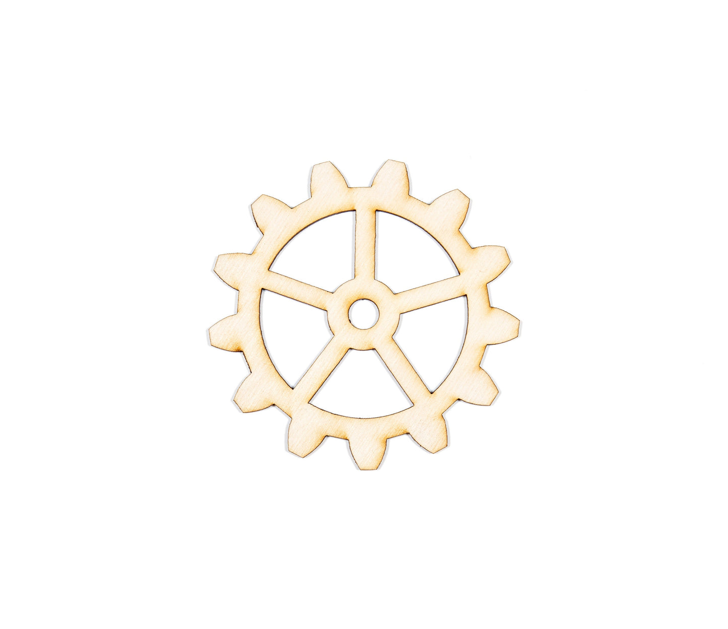 Gear 13 Tooth-Wood Gear-Laser Cut -Choose A Size-DIY Crafts-Steampunk Crafts-Wood cutout-Home Decor-Cogs-Wooden Crafts-Steampunk Gear